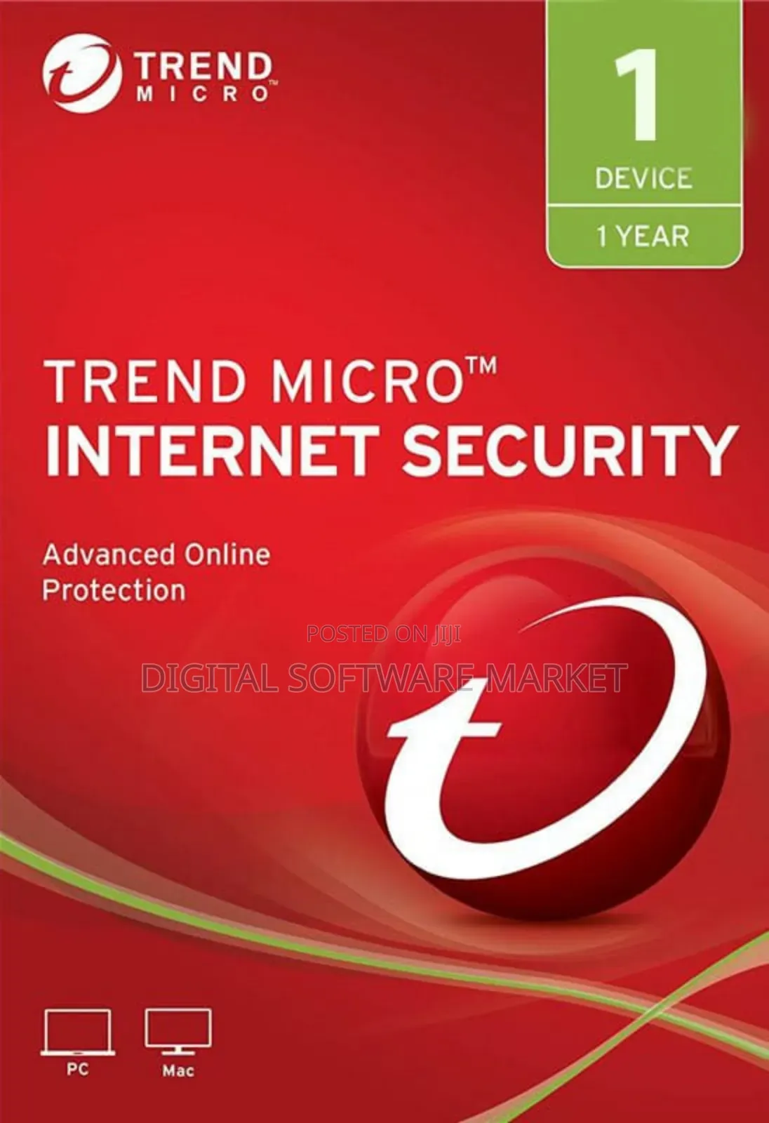 Trend Micro Internet Security 1 Device 1 Year Windows/Mac/Android/Ios