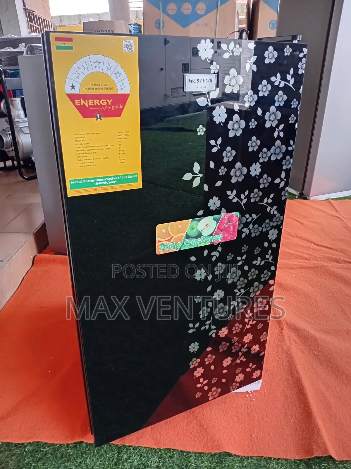 Unique Westpool 120a 80l Top Freezer Single Door Fridge