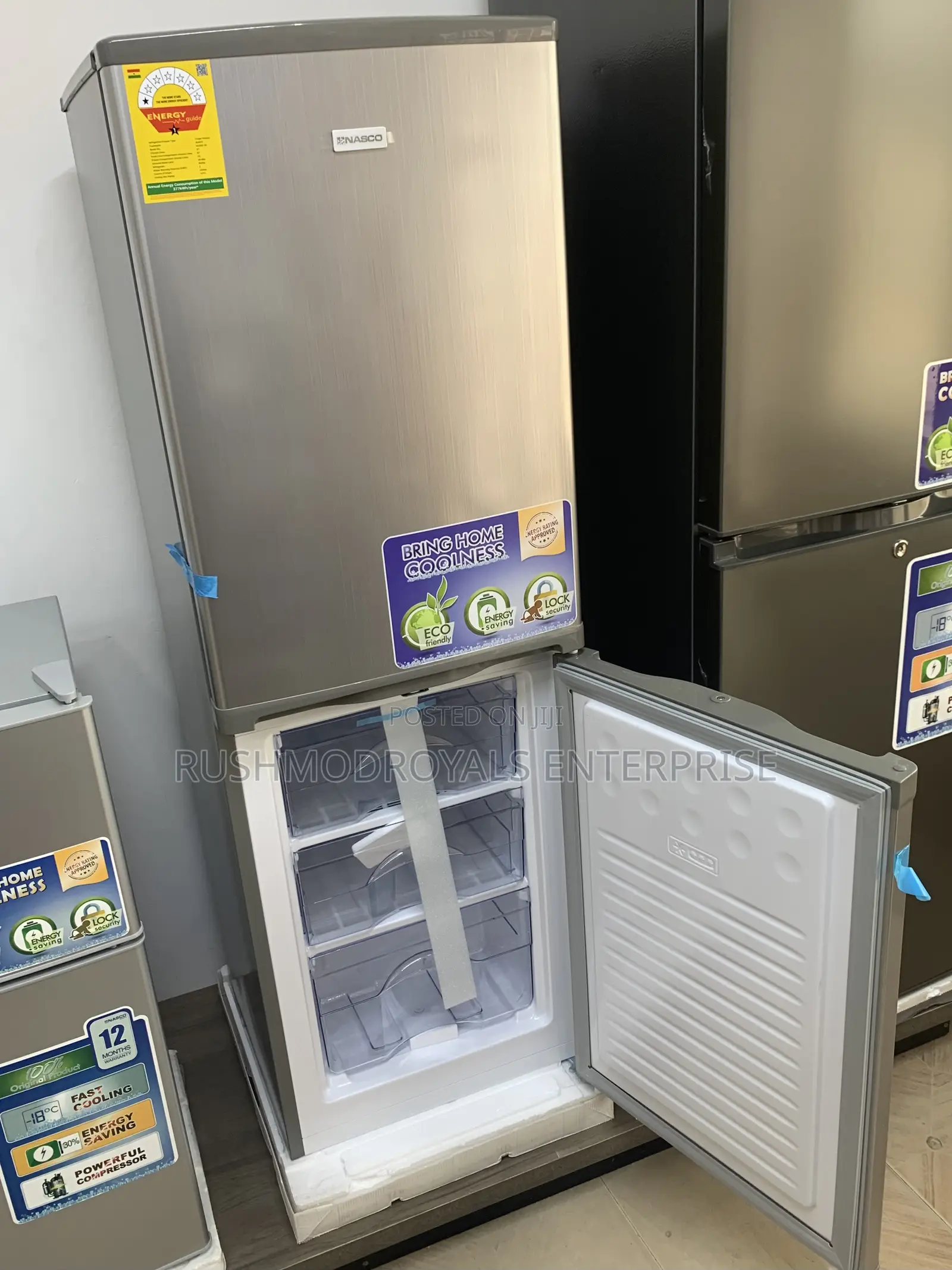 Nasco 158l Double Door Bottom Freezer Refrigerator (Nasd2-20fl)