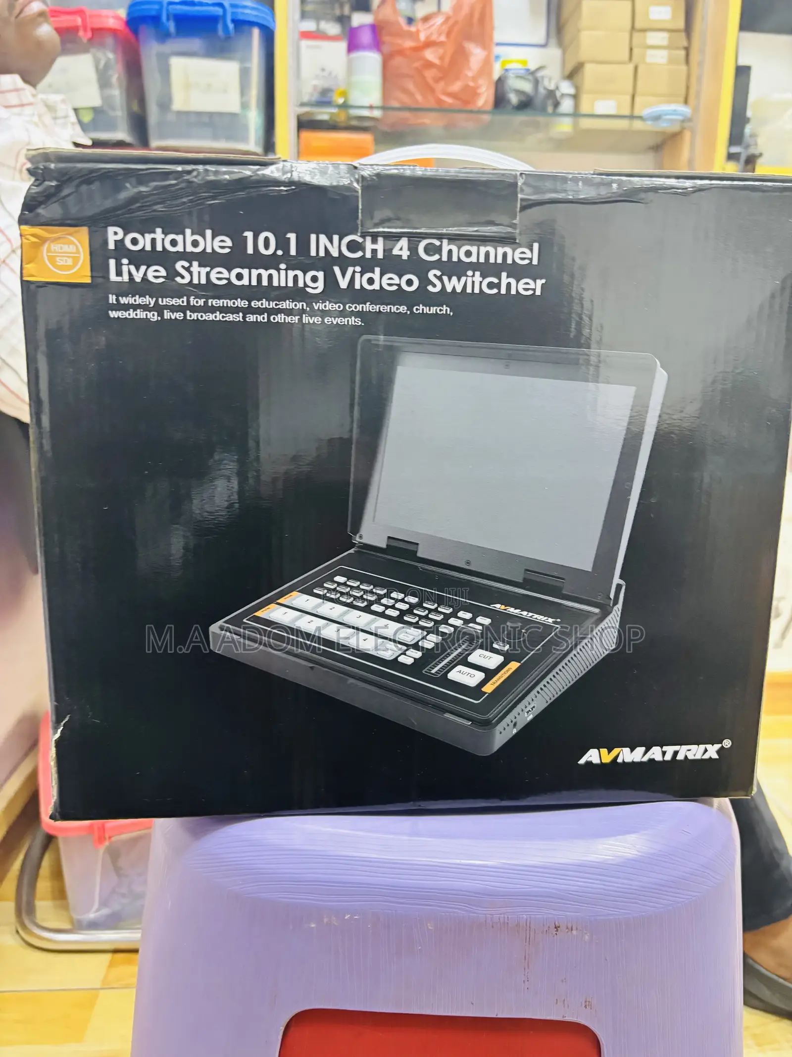 Av Matrix 10”4 Channel Videos Switcher