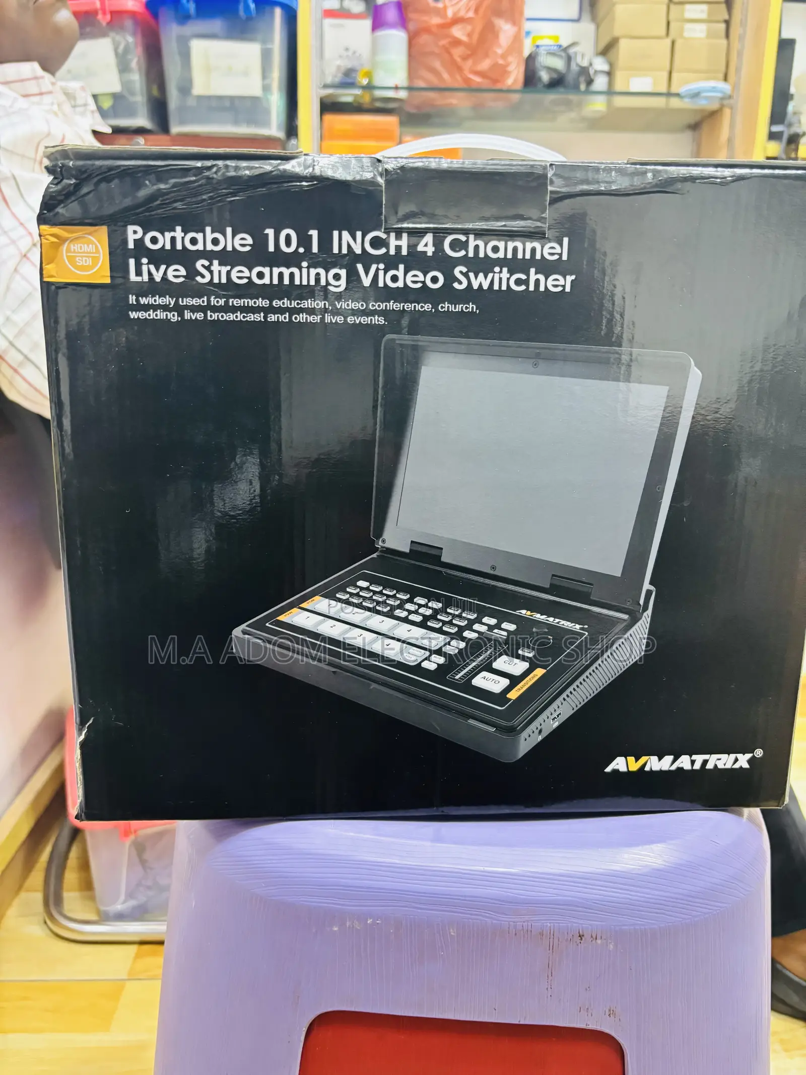 Av Matrix 10”4 Channel Videos Switcher