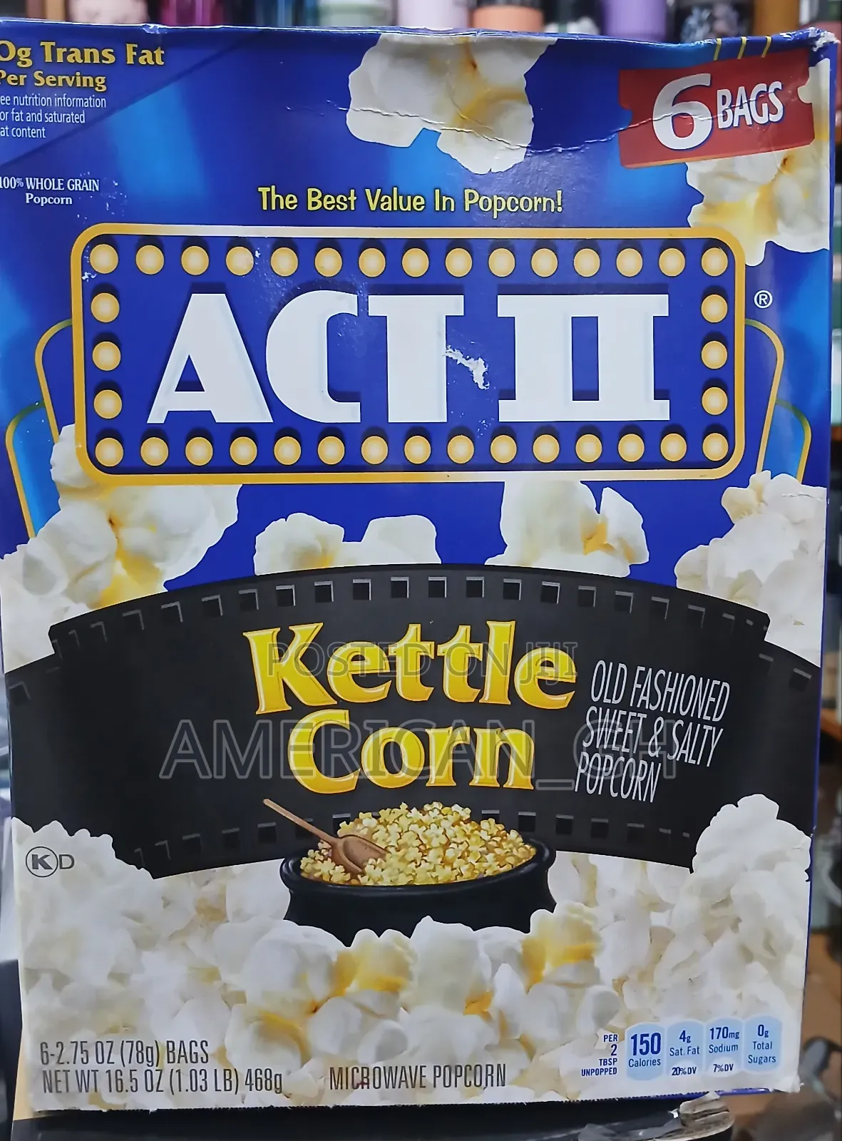Aci Ii Kettle Corn Microwave Popcorn