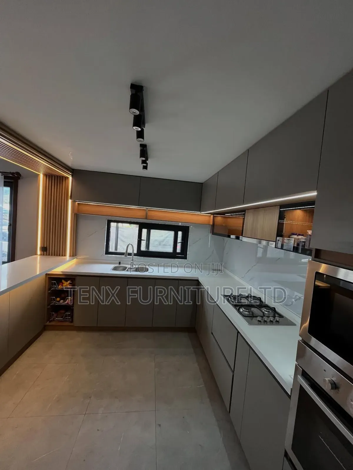 Kitchen Unit Set (With Led Moving and Glass Doors)