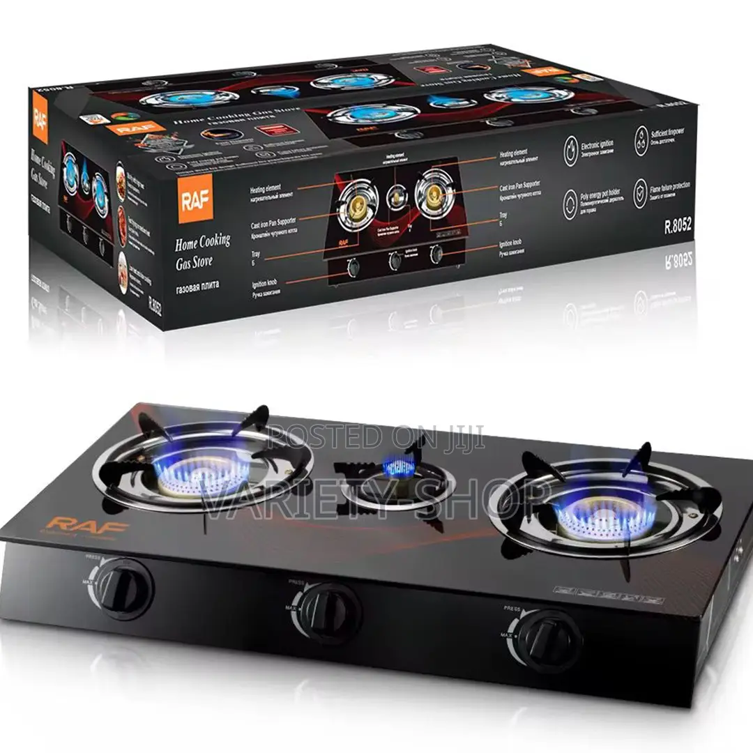 Raf Triple Burner Gas Cooker – Strong and Reliable
