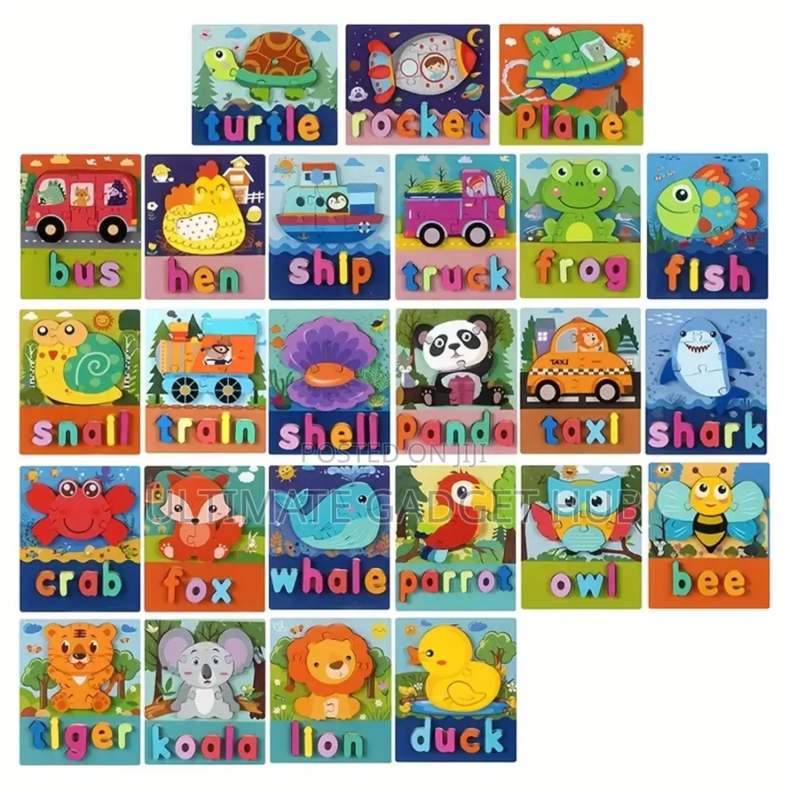 Colourful 3d Wooden Puzzle