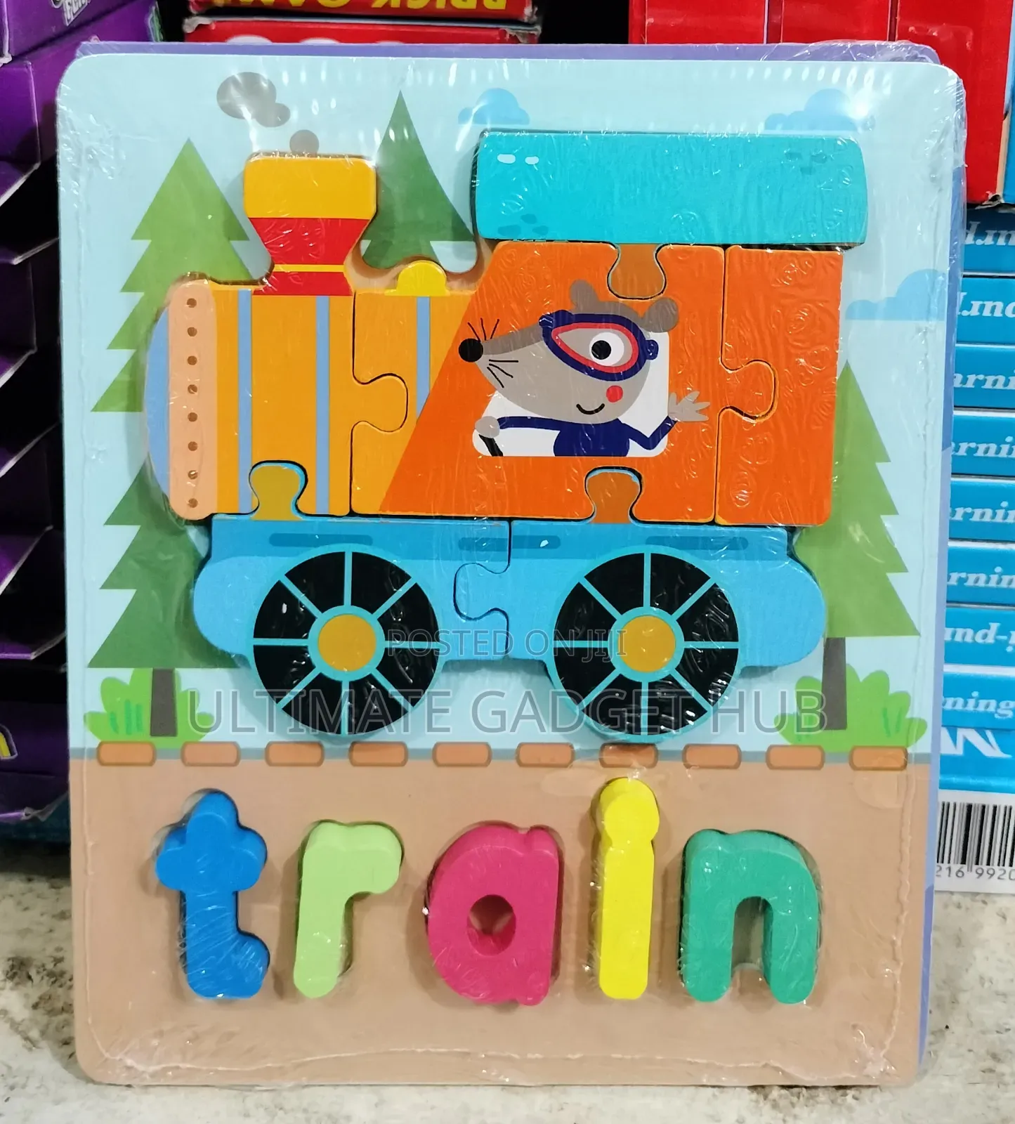 Colourful 3d Wooden Puzzle