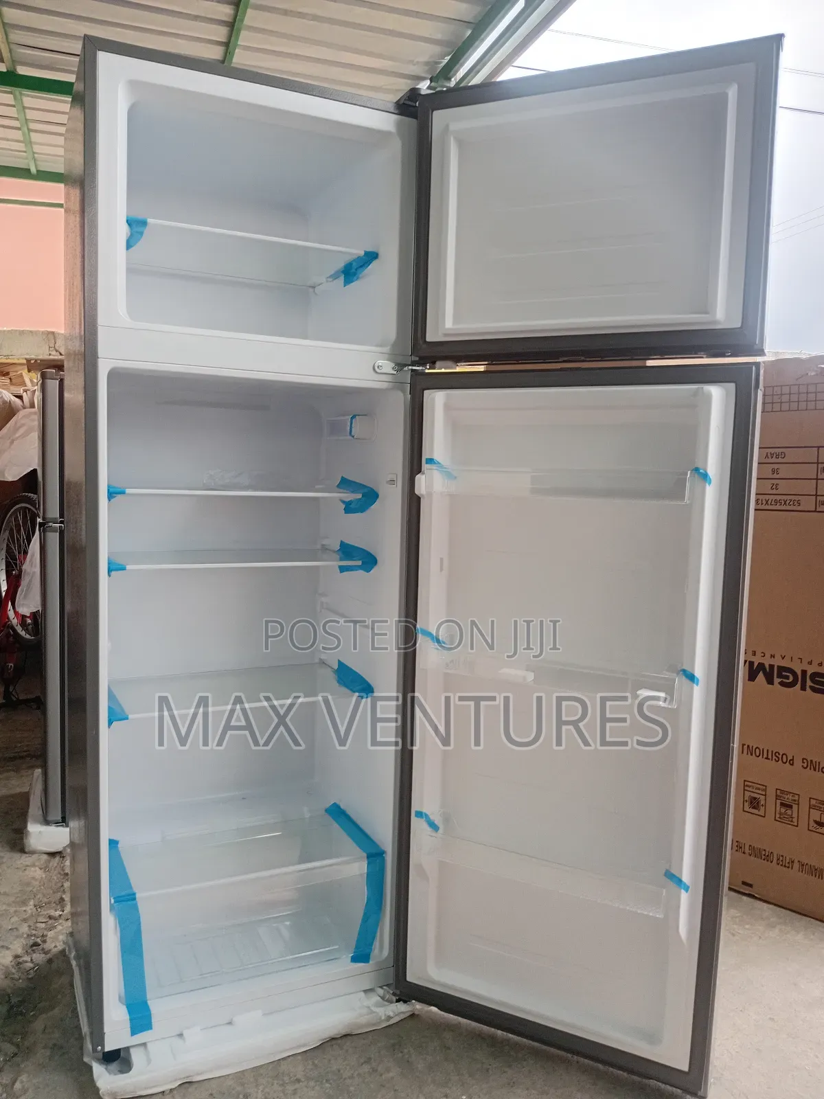 Lux Sigma Double Door Fridge Top Freezer Refrigerator