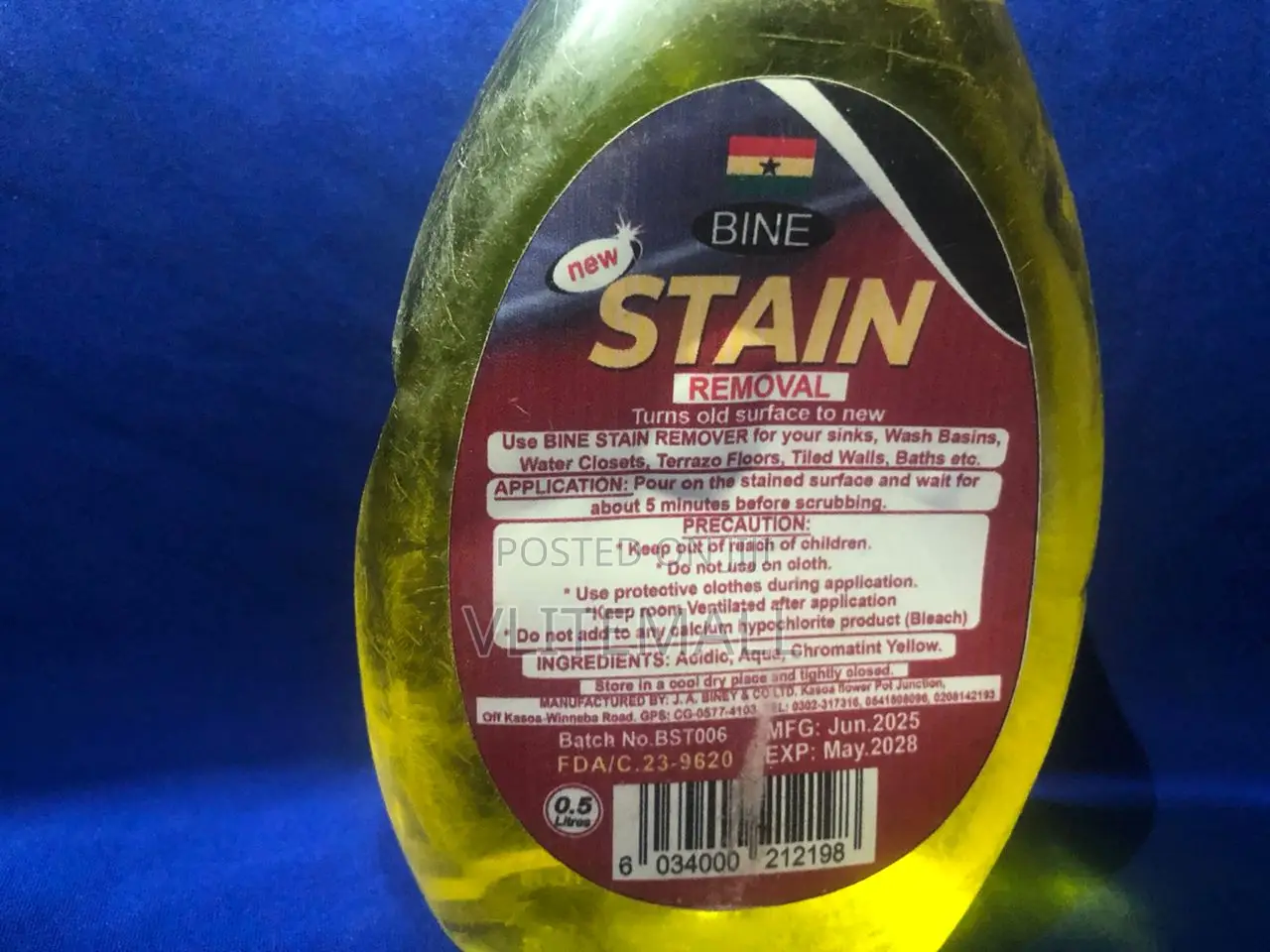 Bine Stain Removal