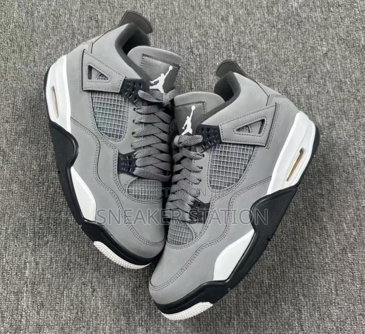 Air Jordan Retro 4 Grey/Black/White