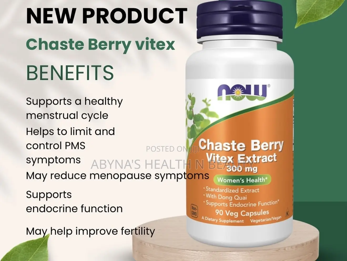 Now Chaste Berry Vitex Extract 300mg