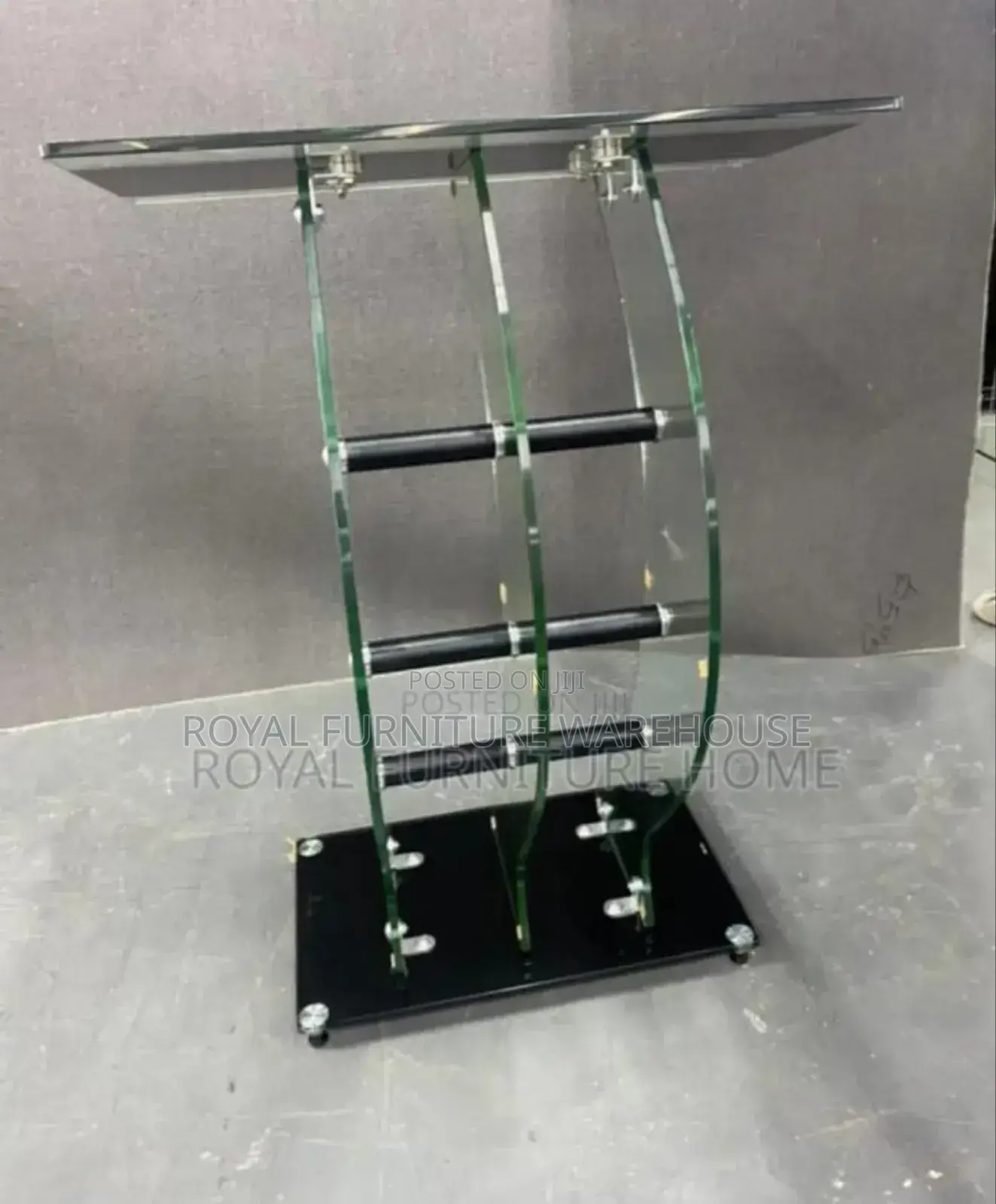 Imported Tempered Glass Preaching Podium Pulpit Stand