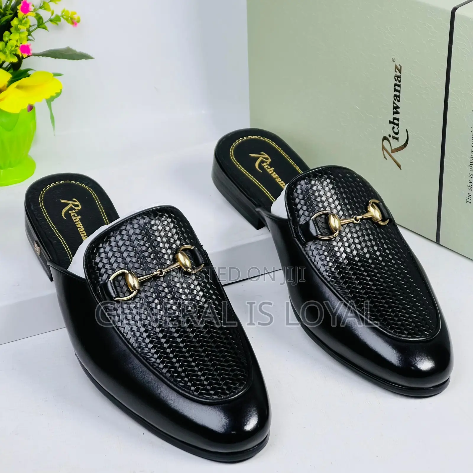 Richwanz Men Black  Halfshoe