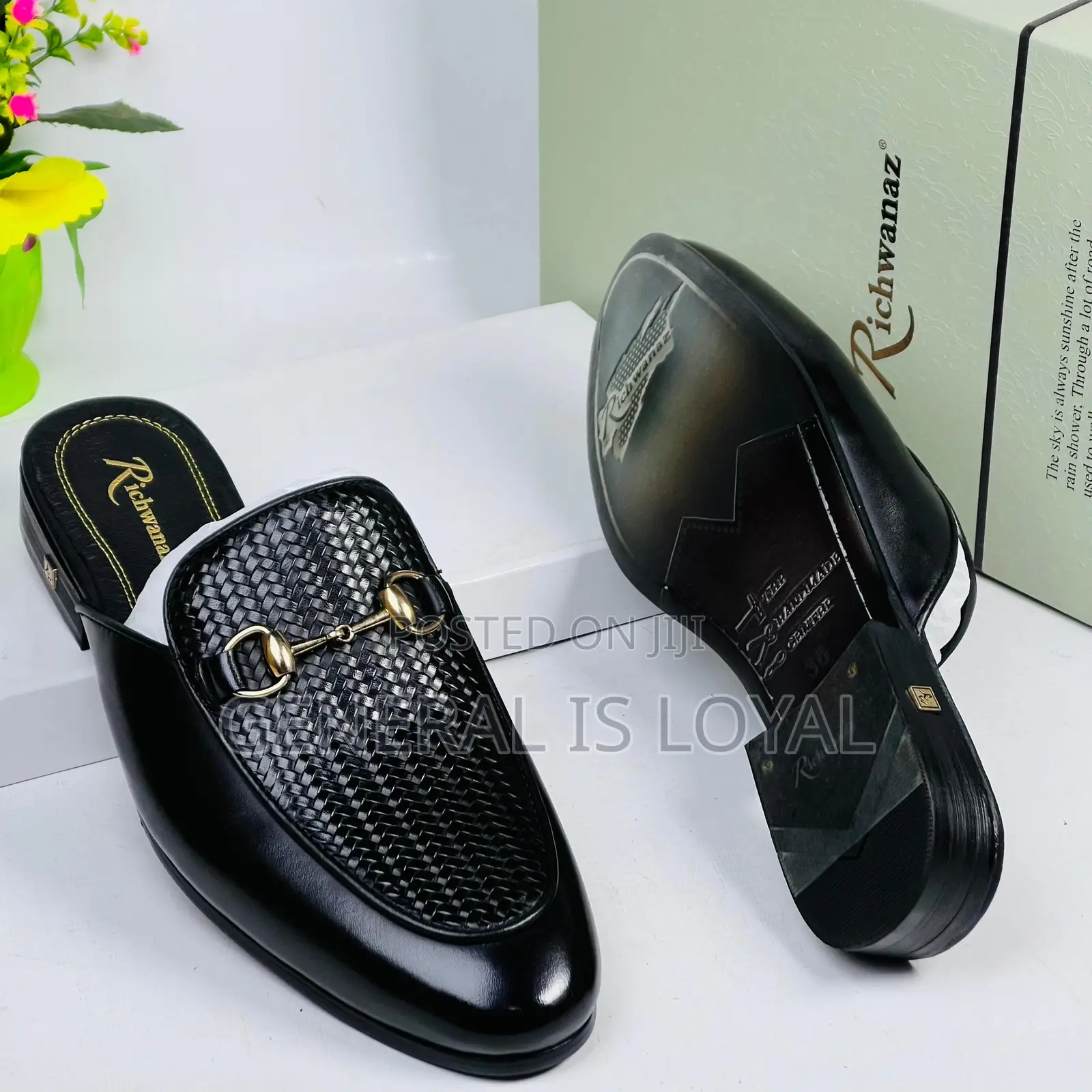 Richwanz Men Black  Halfshoe