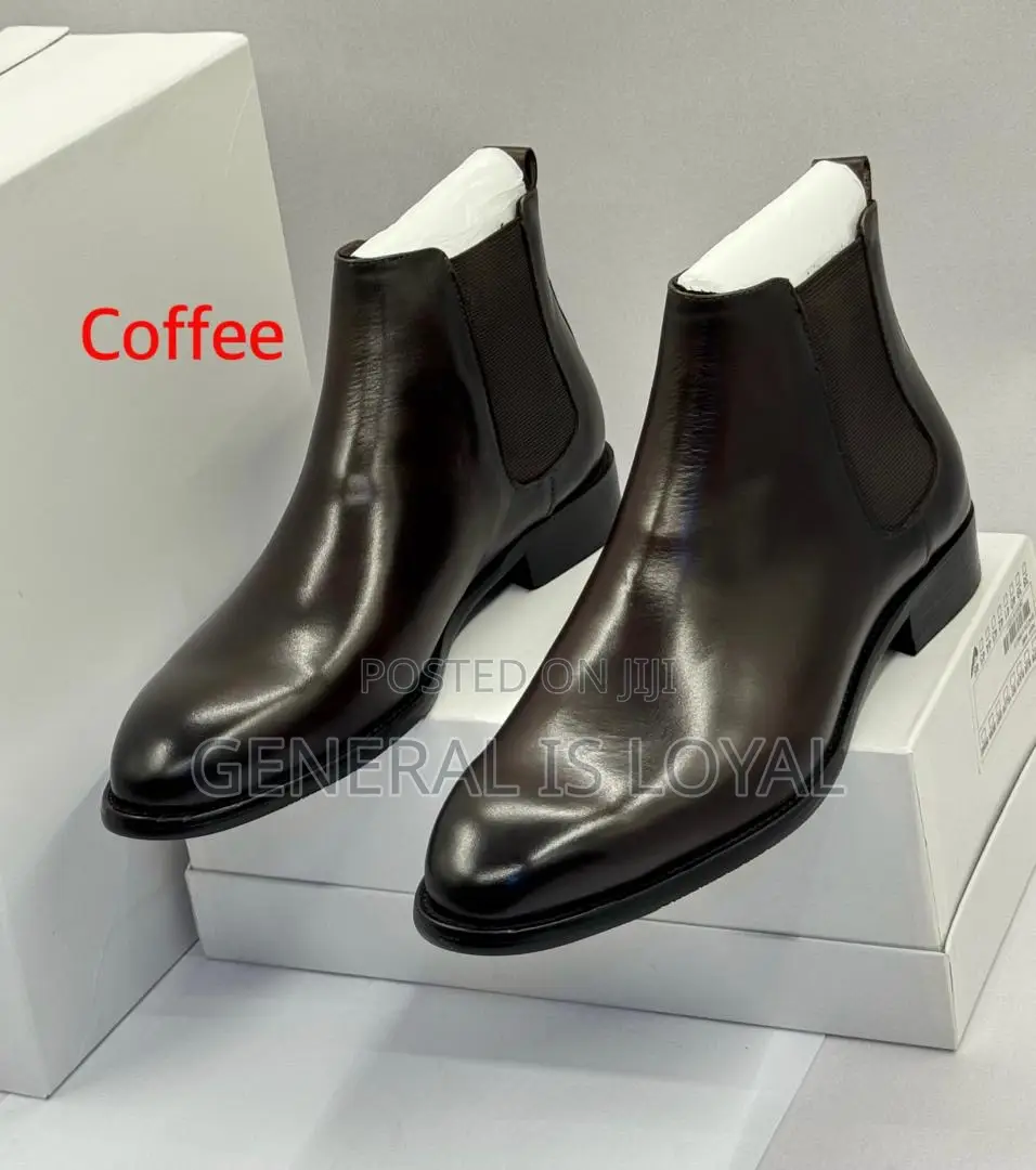 Aldo Dark Coffee Elastic Men Leather Boot