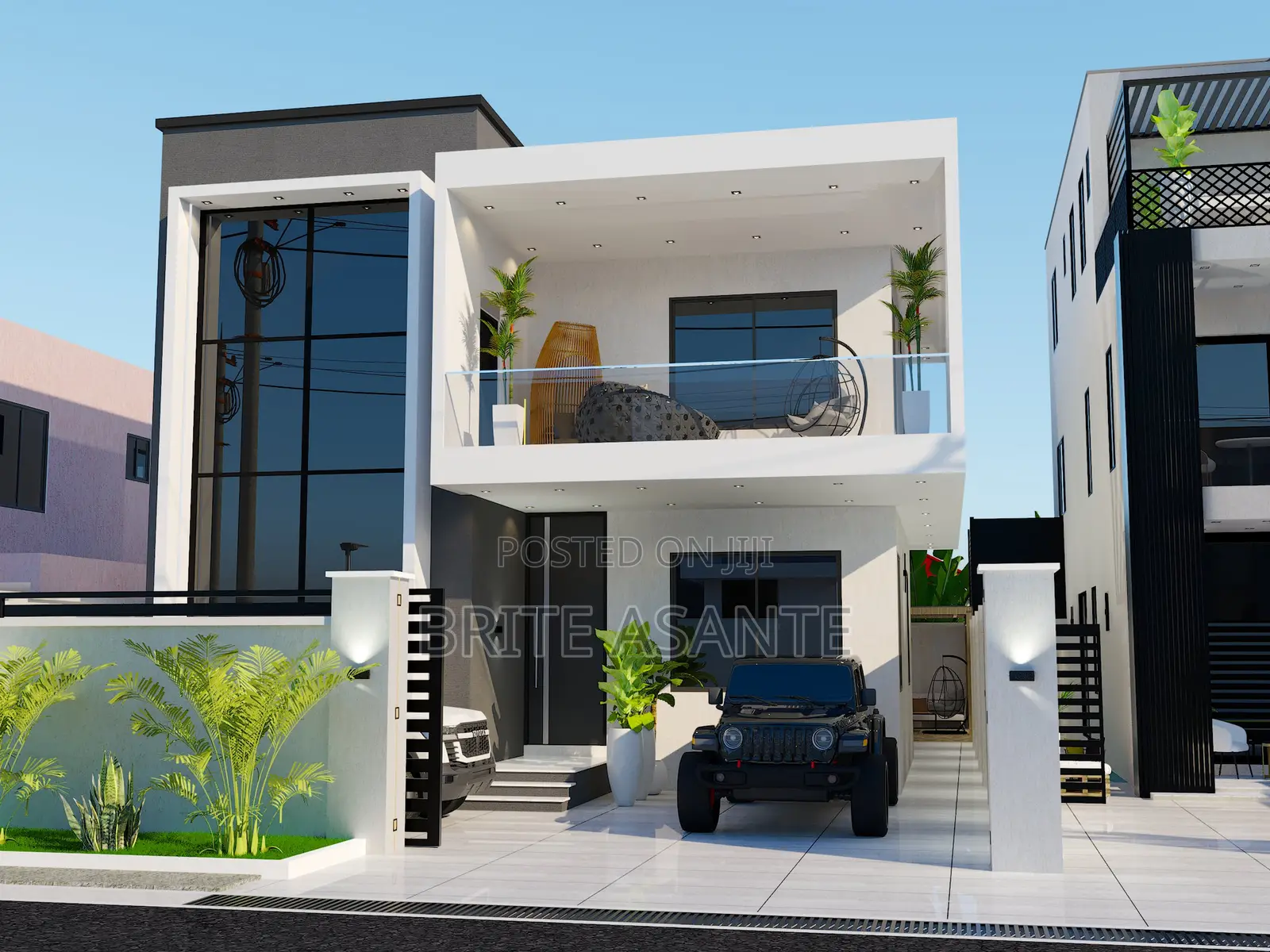 Four Bedrooms Architecture Drawing Plan 40ft X 100ft Land Size