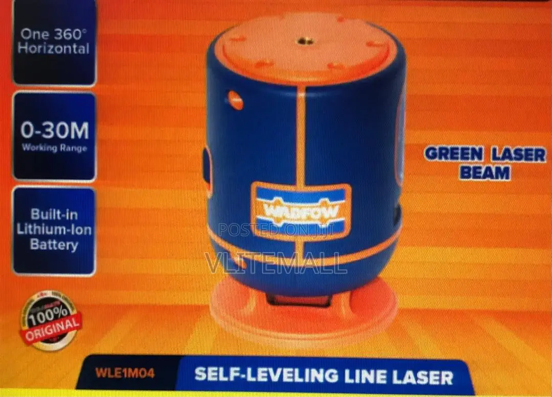 Wadfow Self-Leveling Line Green Laser Beam 30m - Wle1m04
