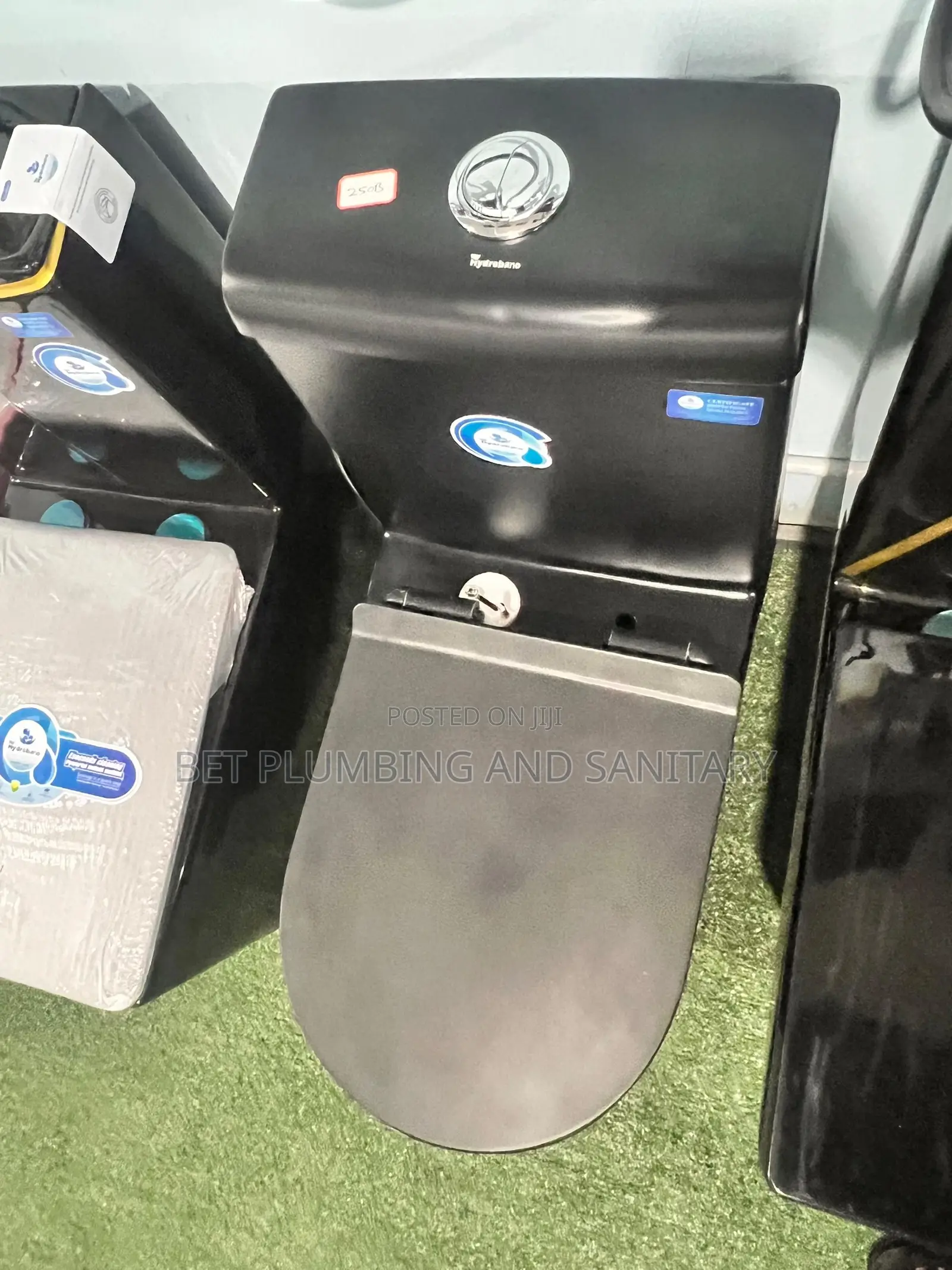 European All Black Water Closet_combined Wc_soft Close Wc_complete