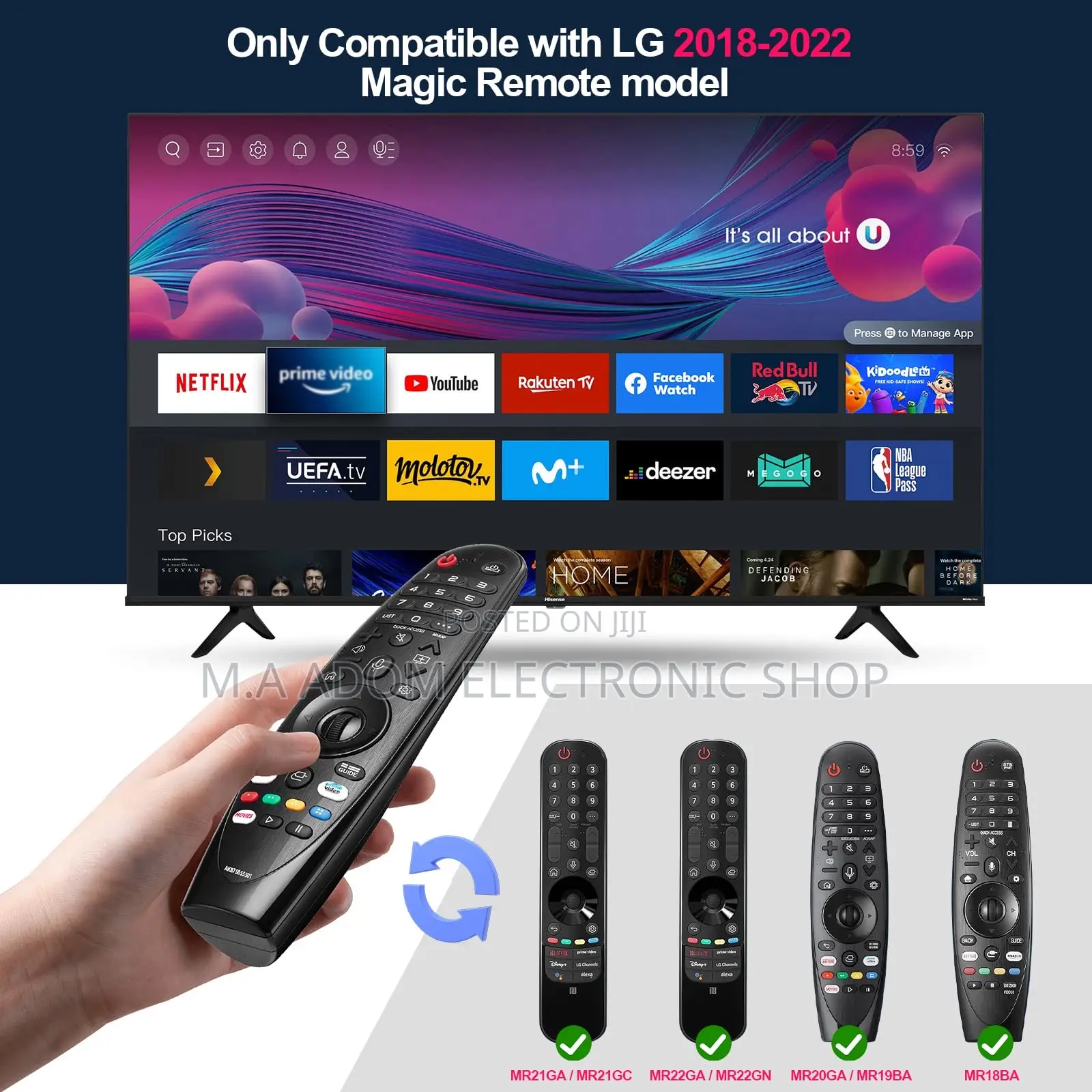 Compatible With Tv Between 2018-2022 Year Model