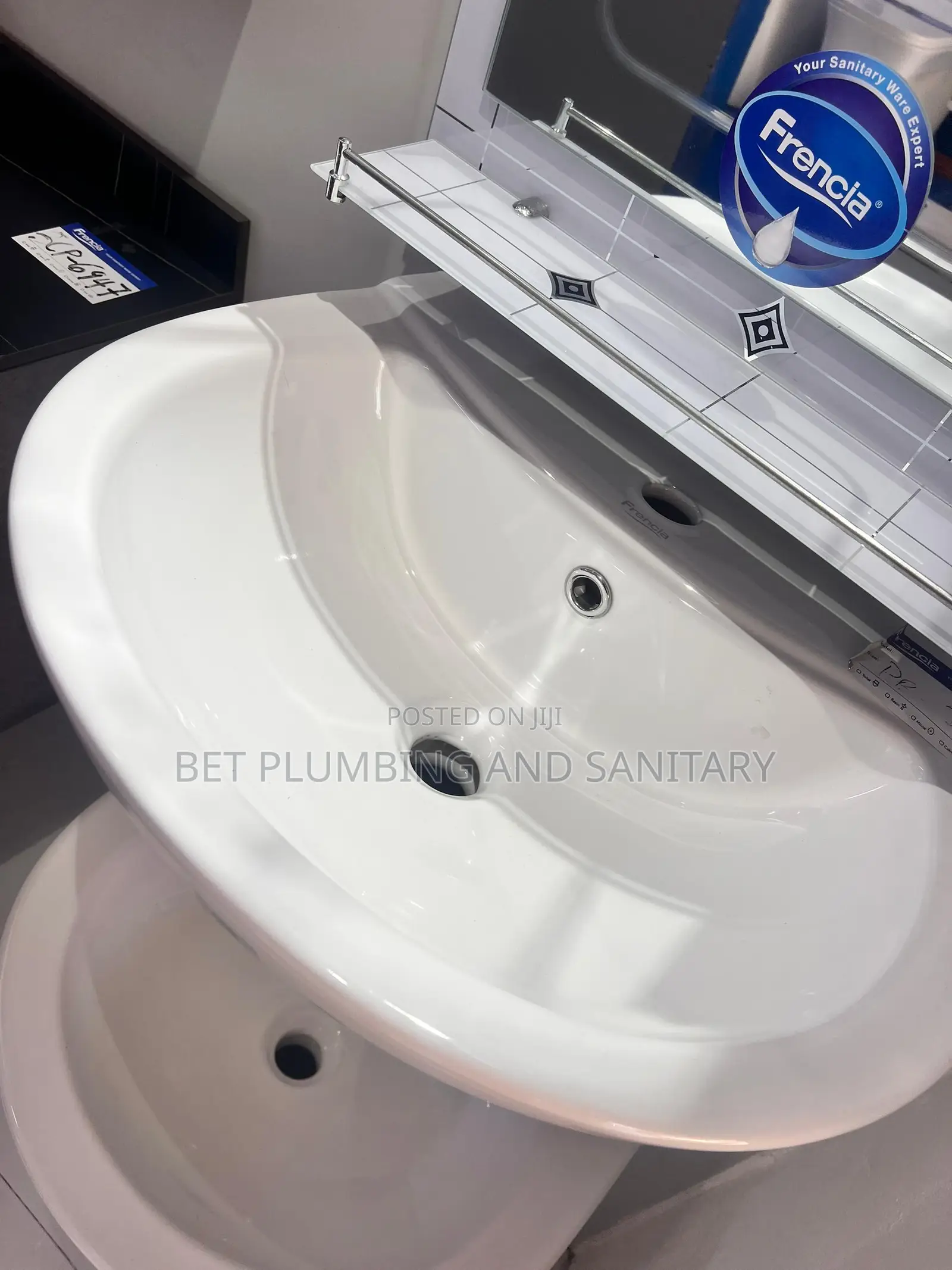 Frencia Hanging Basin_complete_wash Hand Basin With Short Stand