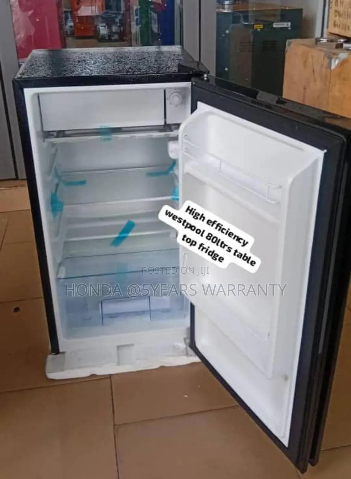 Westpool Table Top Black Fridge 80ltrs Westpool Table Top