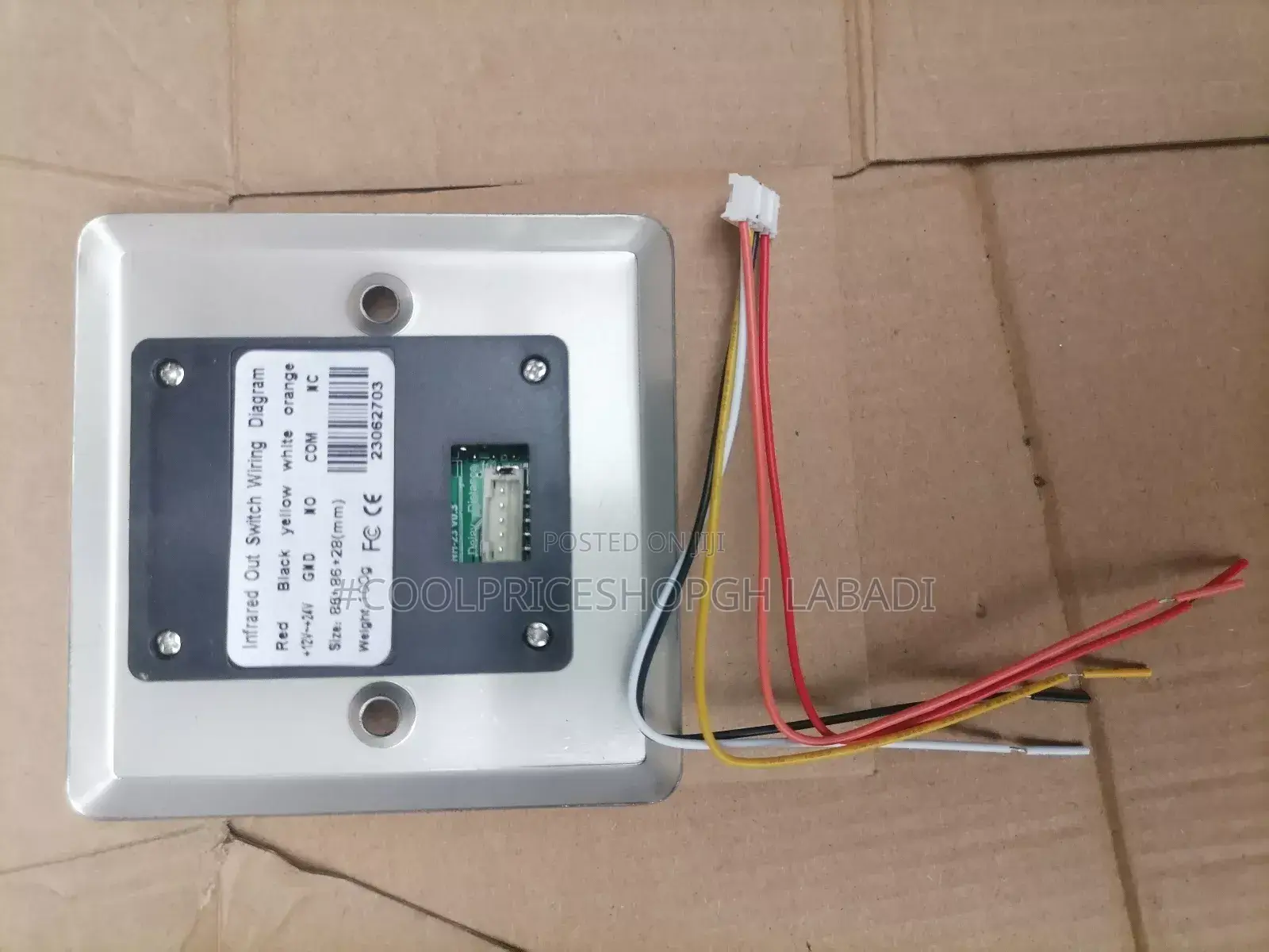 Touch Free Exit Push Release Button Switch