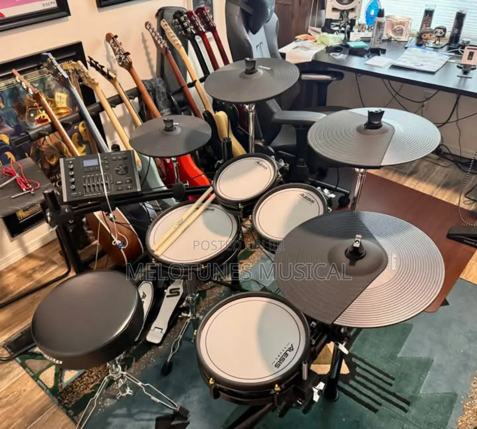Alesis Crimson Iii Nine-Piece Electronic Drum Kit With Mesh Heads