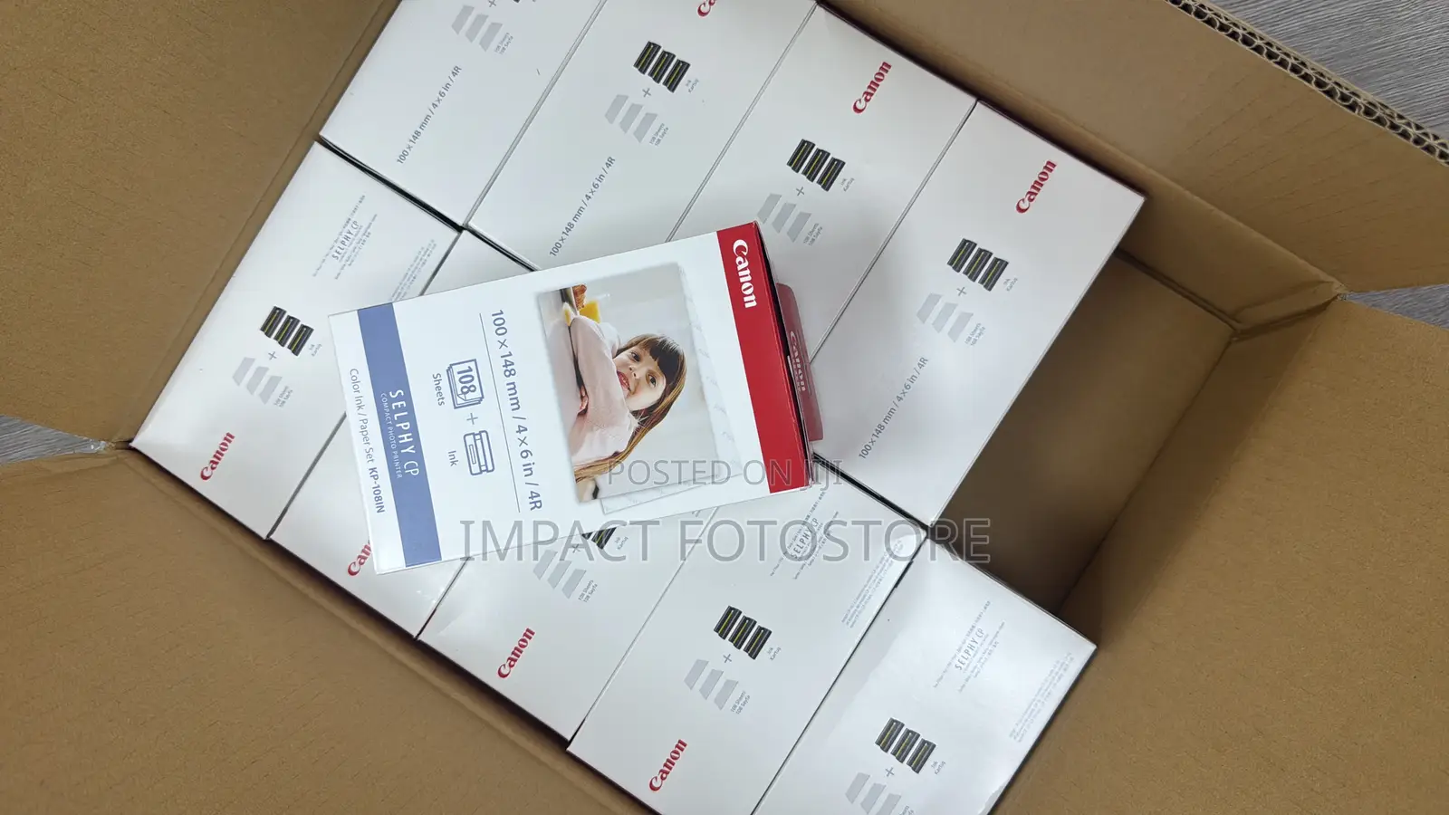 Canon Kp-108in Color Ink And Paper Set