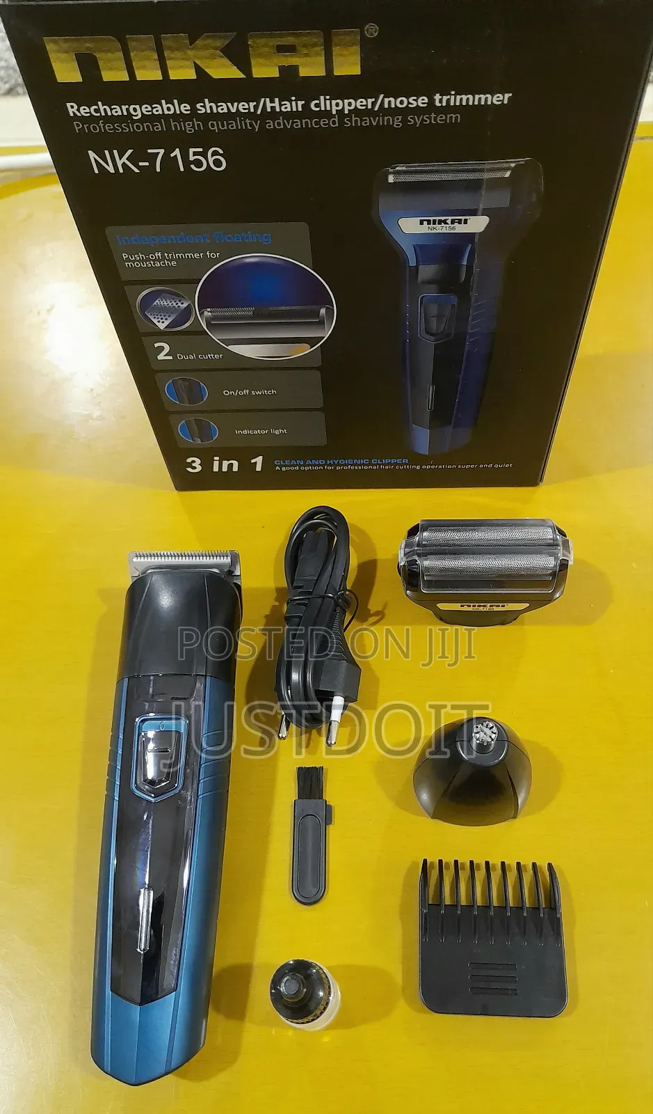 3 in 1 Rechargeable Nose Trimmer/ Shaver/ Smoothener.