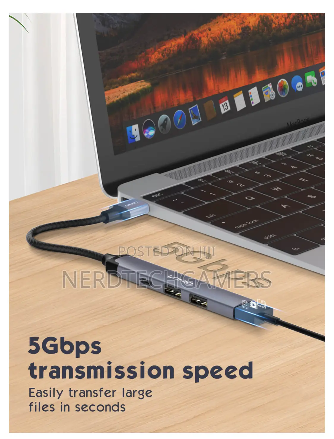 Ldnio Ds-44c New Design Mini Converter Laptop Docking Station 4-in-1