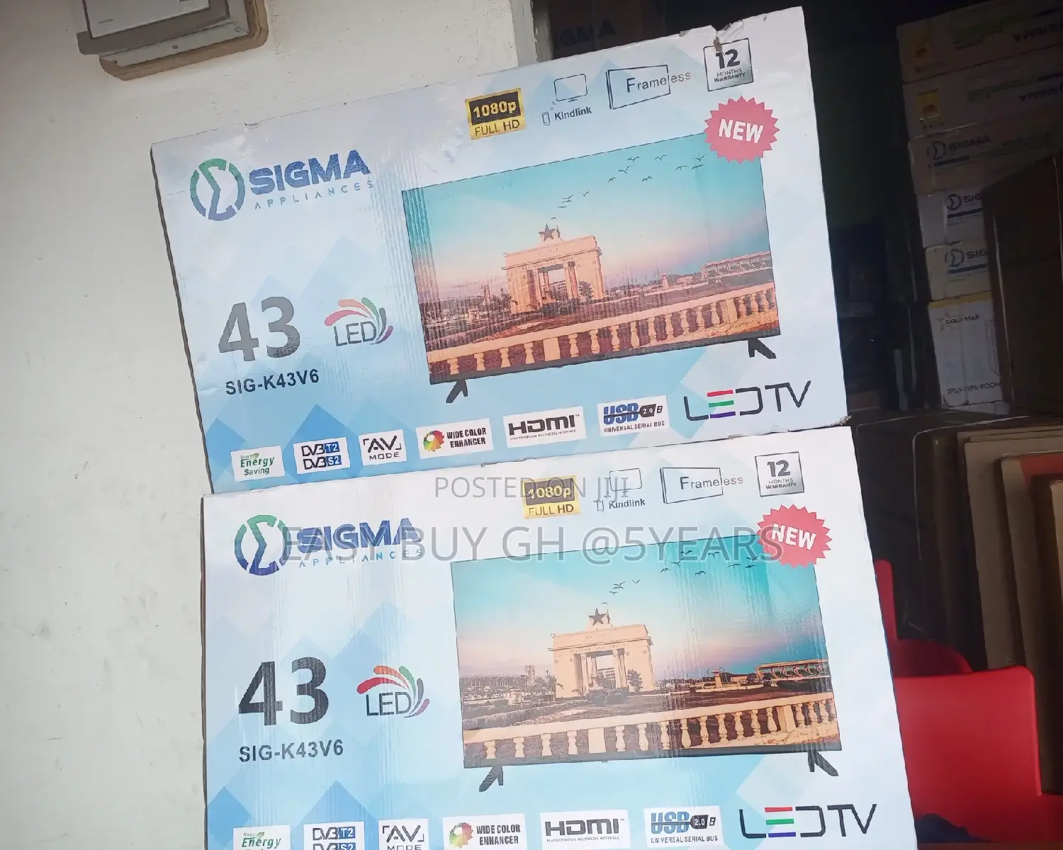Durable Sigma Television Led 43 Inches Digital Tv 43