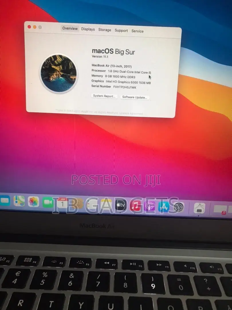 Laptop Apple MacBook Air 2017 8GB Intel Core i5 SSD 256GB