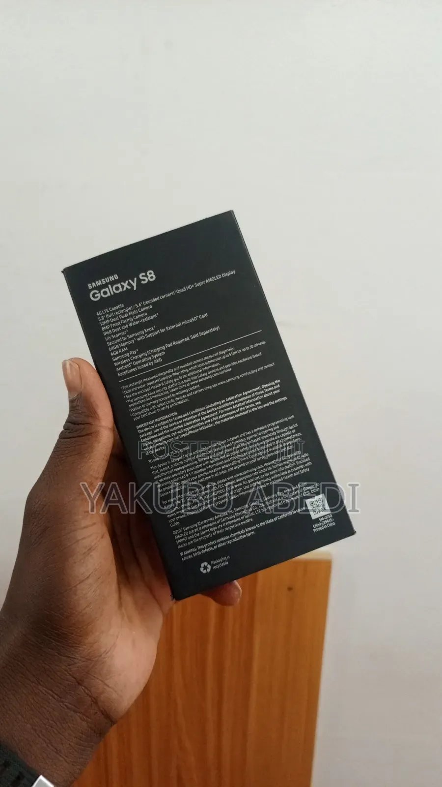 New Samsung Galaxy S8 64 GB Black
