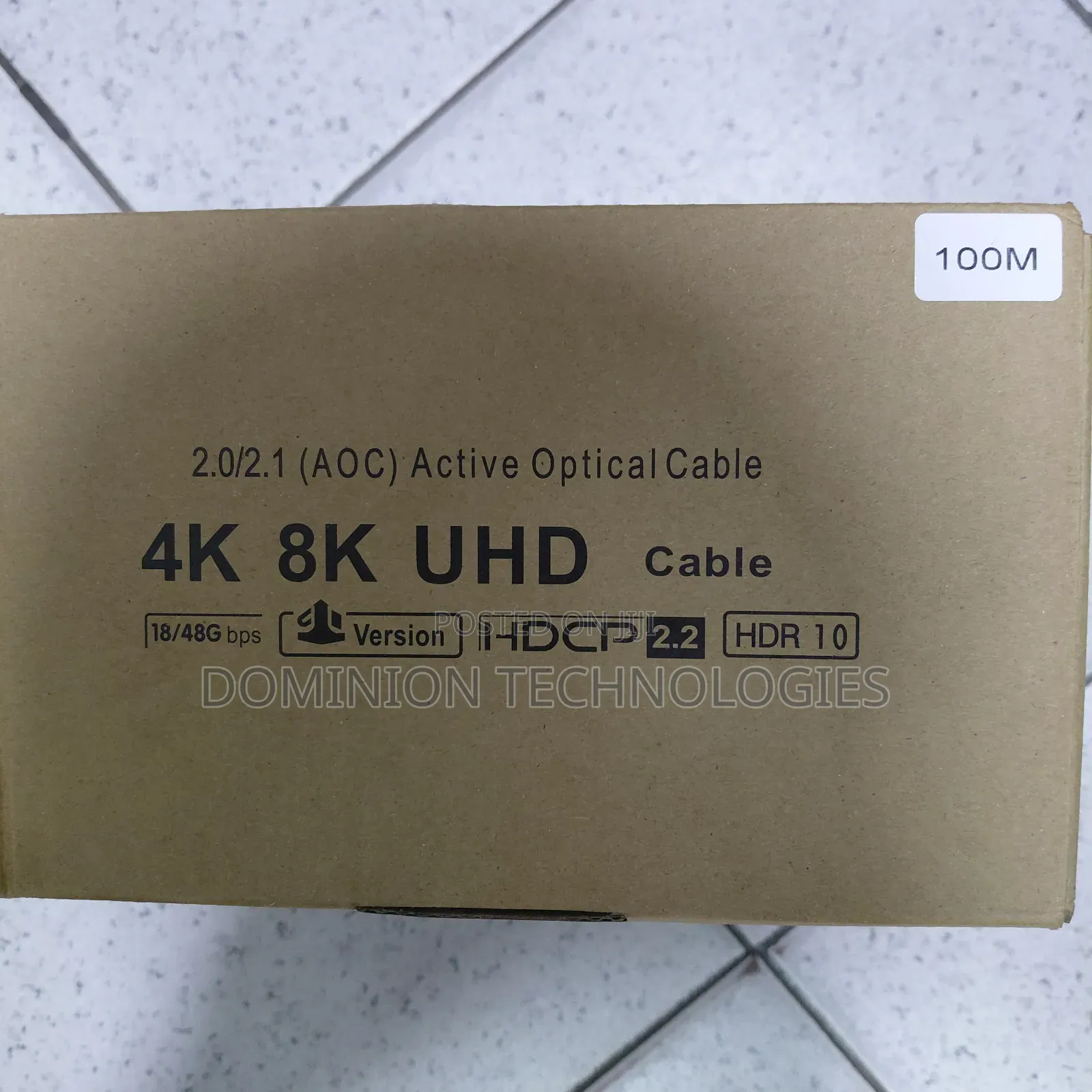 Hdmi 100m Fiber Optic Cable Support Uhd 2.0/2.1