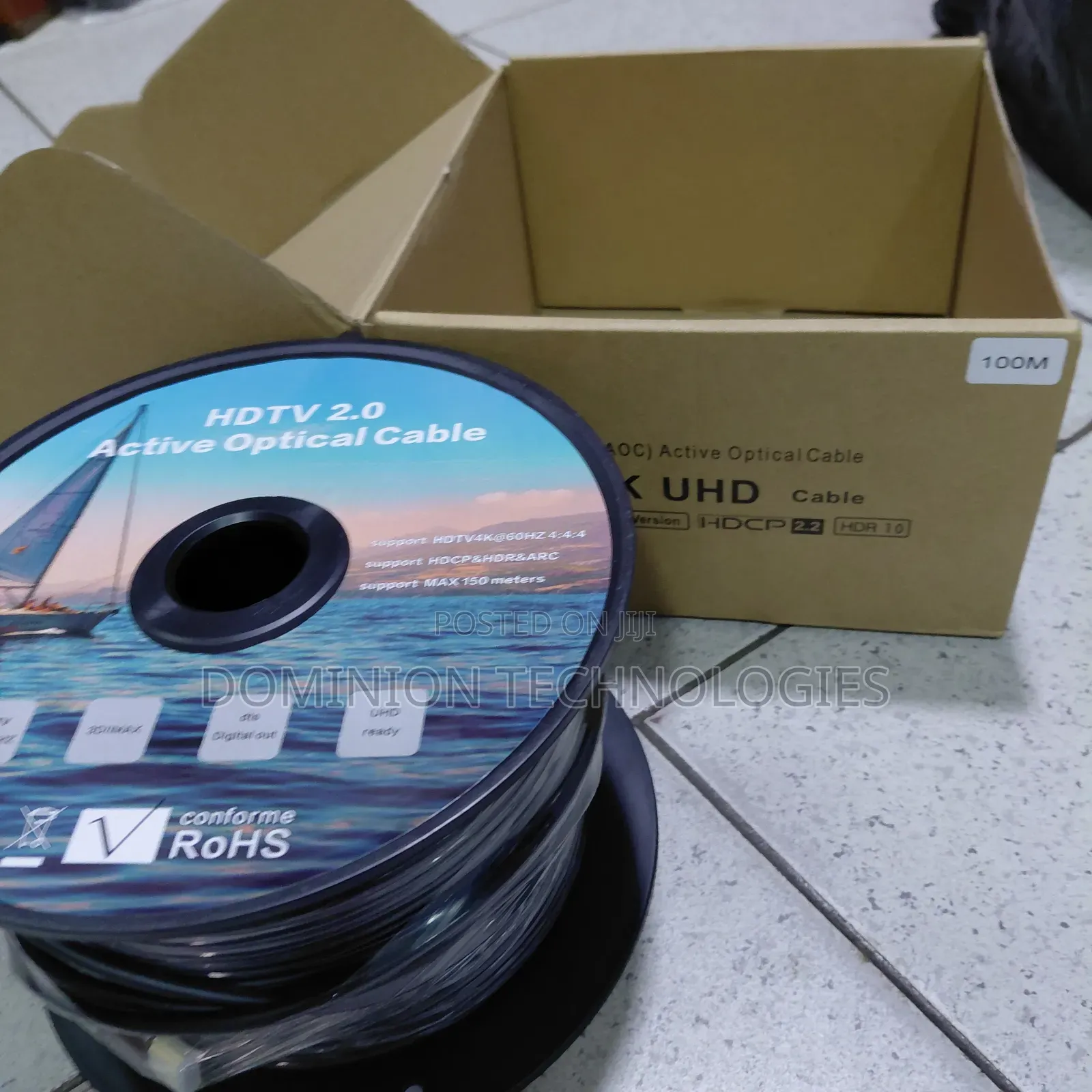 Hdmi 100m Fiber Optic Cable Support Uhd 2.0/2.1