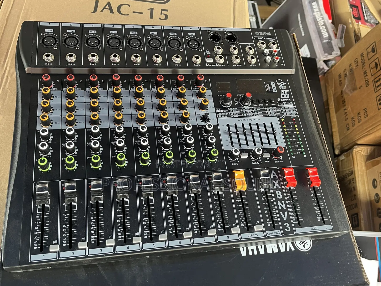 Mixing Console Ax8nv3 8 Channels