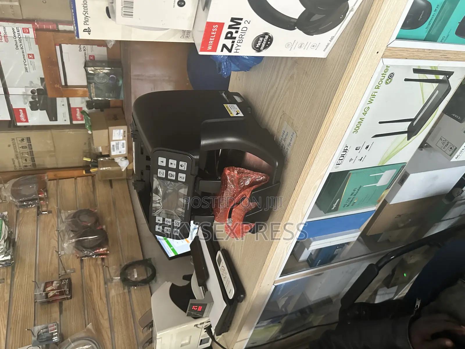 Double Pocket Value Counting Machine With Inbuilt Printer