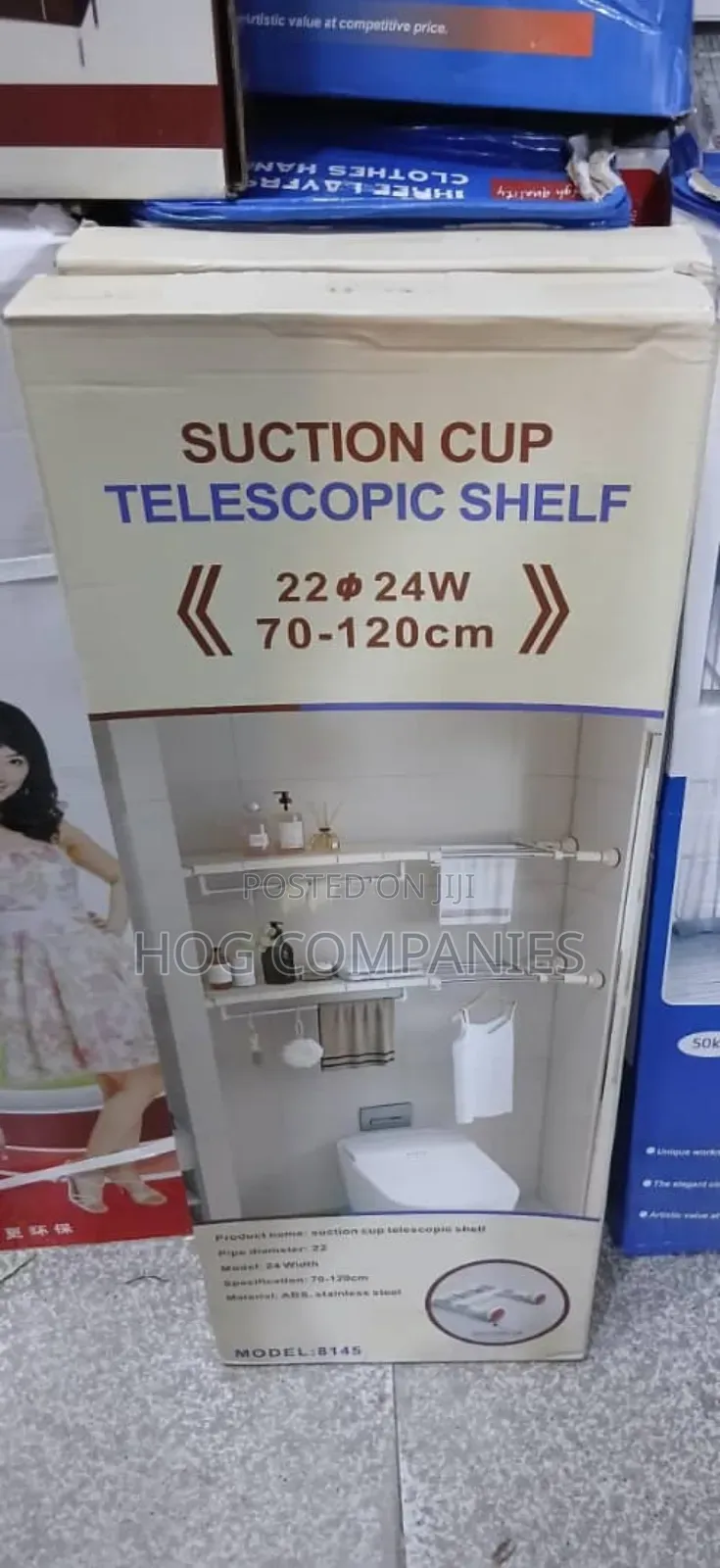 Suction Cup Telescopic Shelf