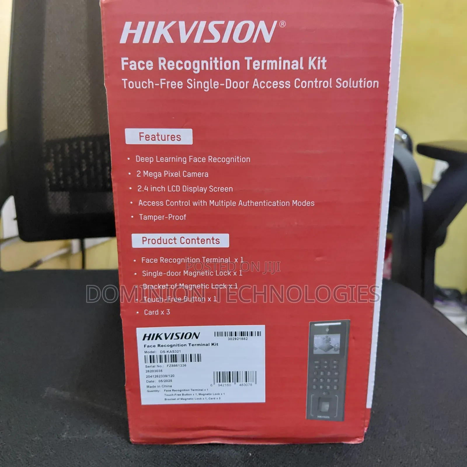Hikvision Ds-Kas321 Face Recognition Access Control Kit