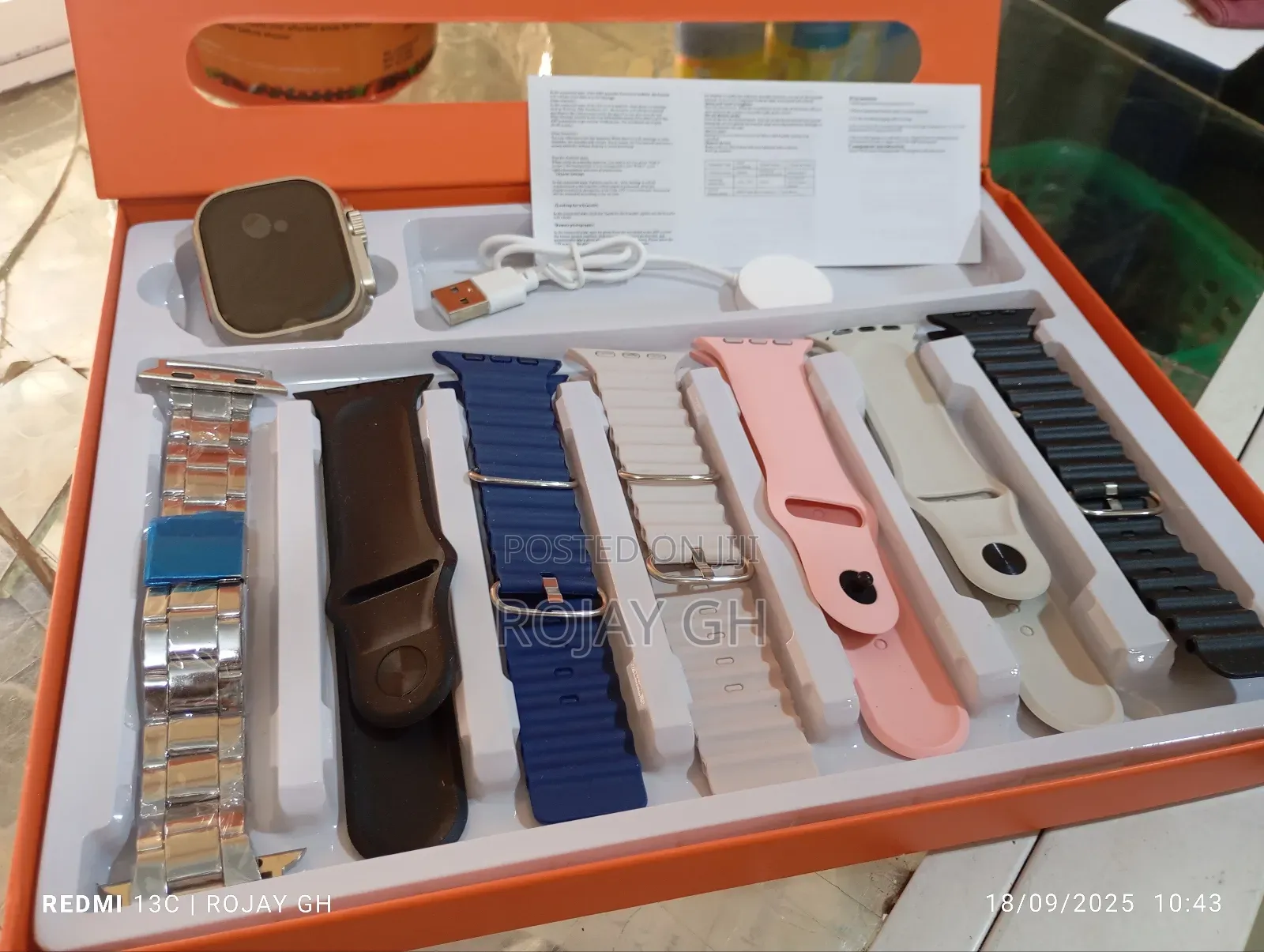 New Version Ultra 7-in-1 Straps Smart Watch - Multicolors