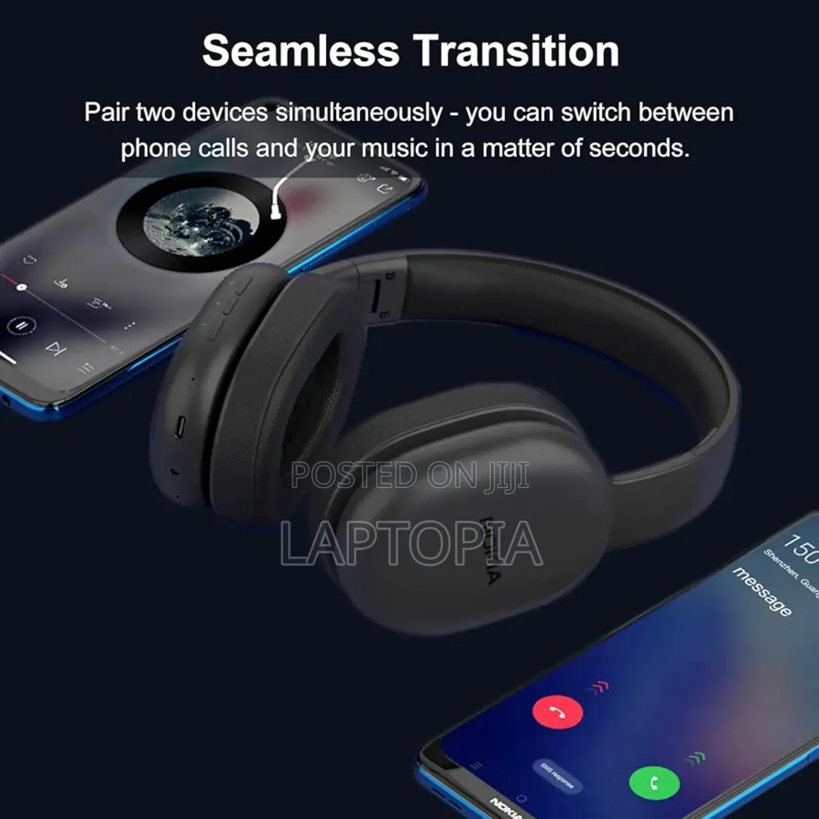 Nokia Bluetooth Headphones Over Ear, Bluetooth Wireless Headphones