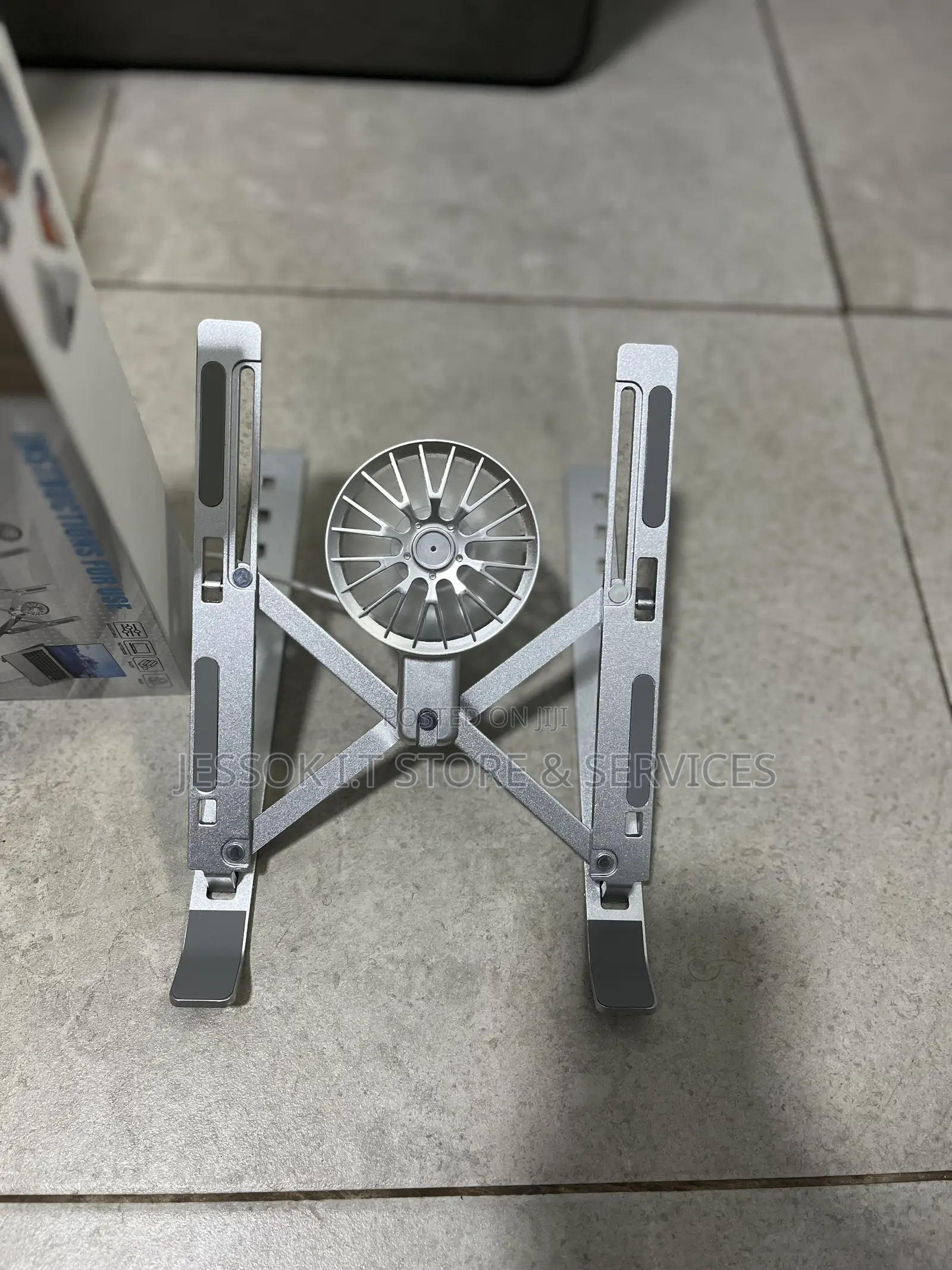 Metal Laptop Stand With With Detachable Fan