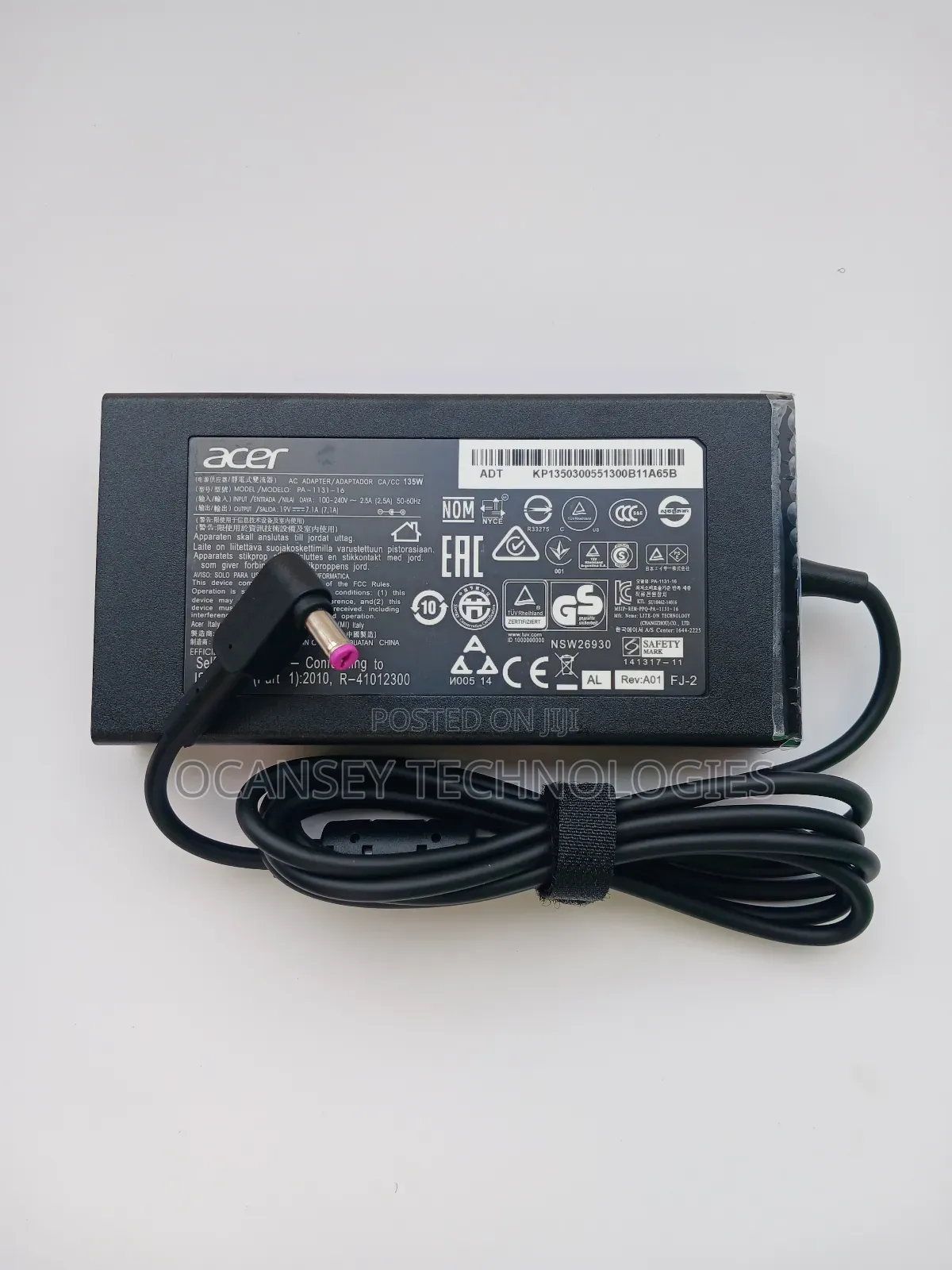 Original Acer 19v 7.1a 135w Charger