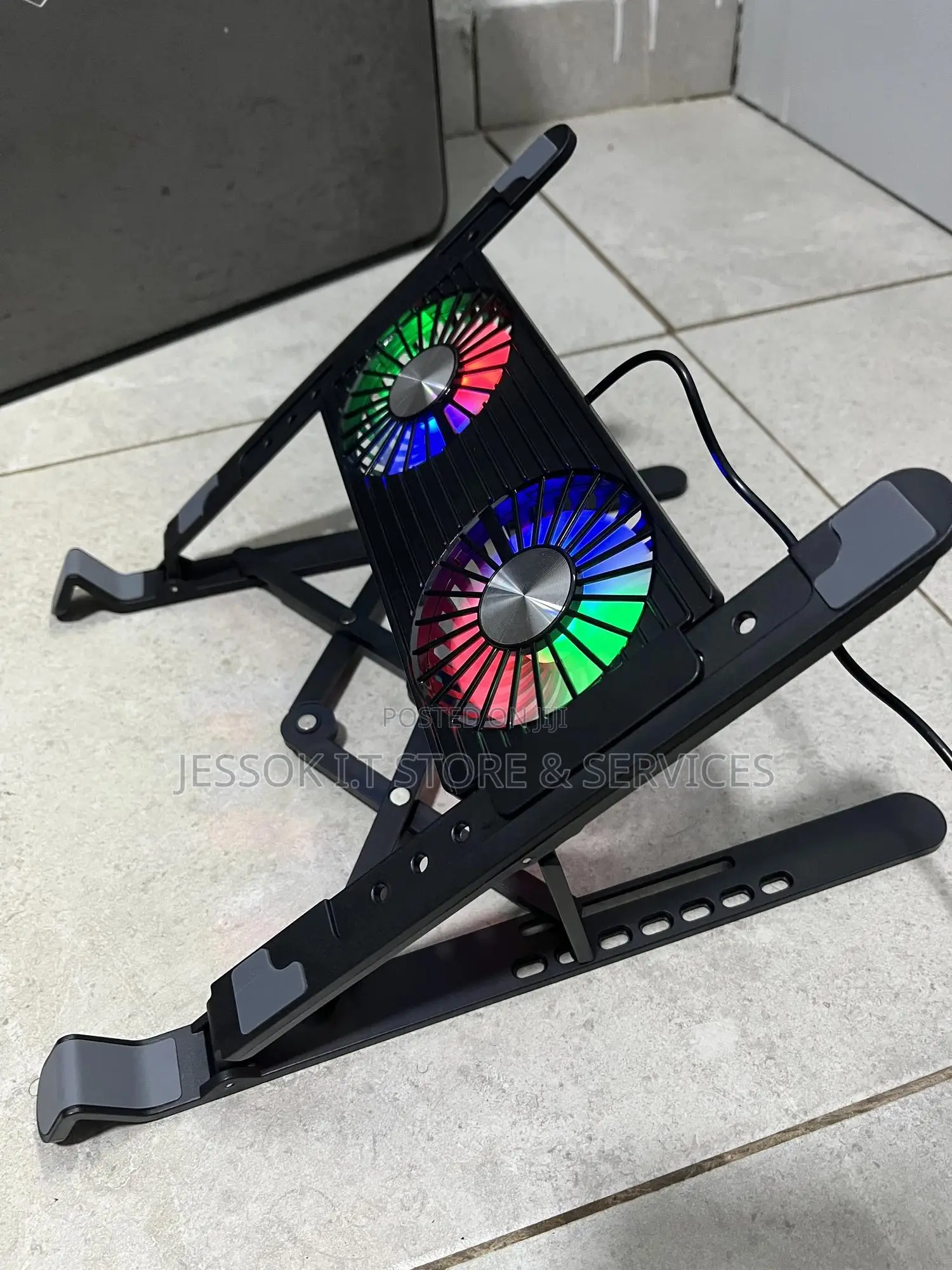 Folding Laptop Stand With Radiator RGB Fan