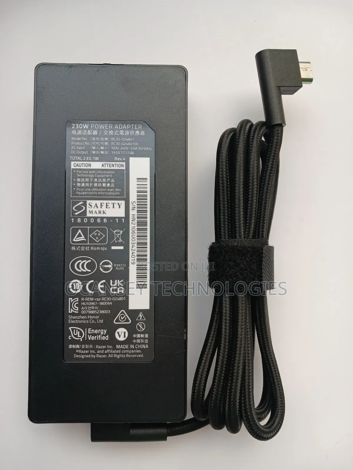 Original Razer Blade 230w 15 Power Rc30-0248 Blade Pro 17 Charger