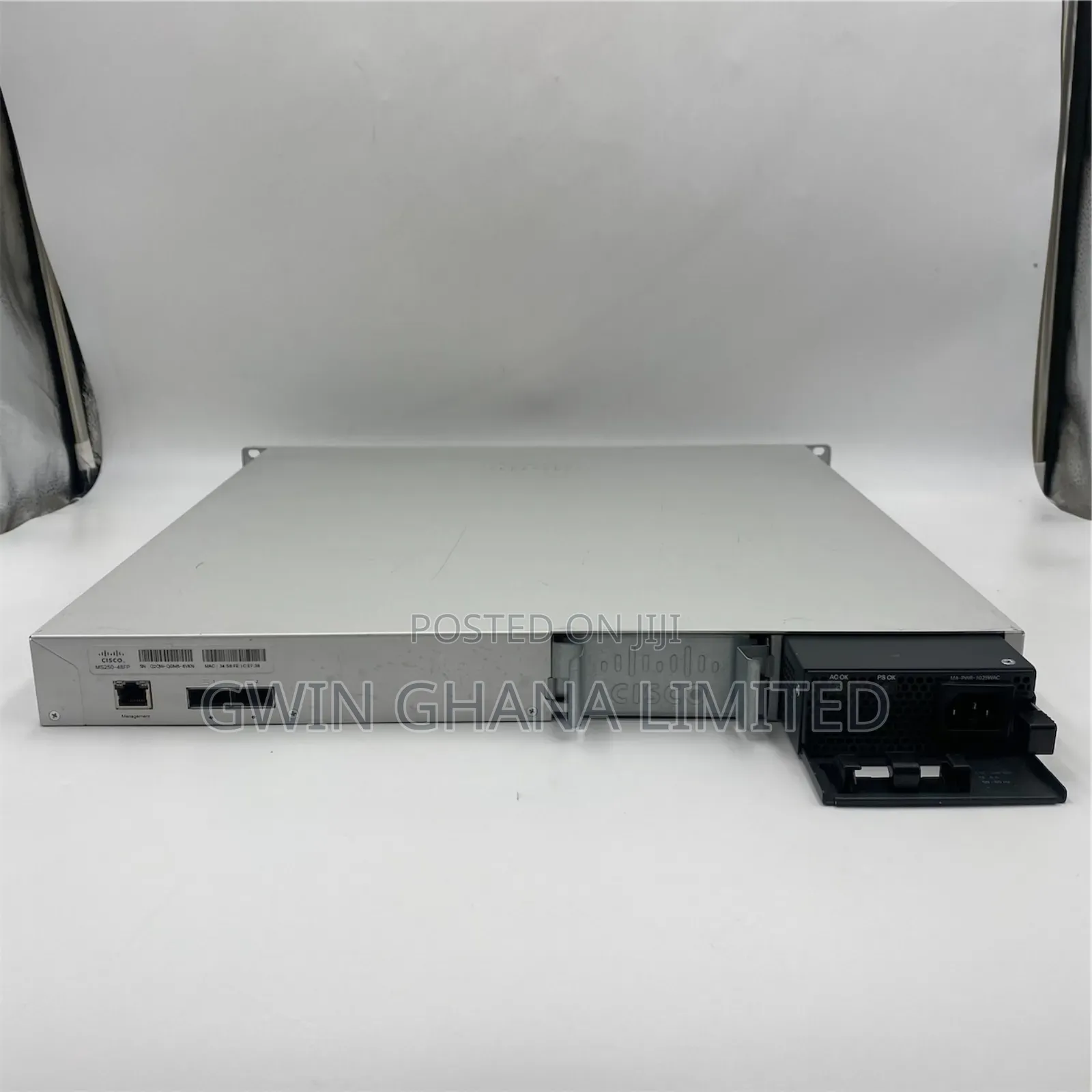 Cisco Meraki Ms250-48lp 1u Cloud Switch 48xgigabit Poe+ 4x1g SFP Ports