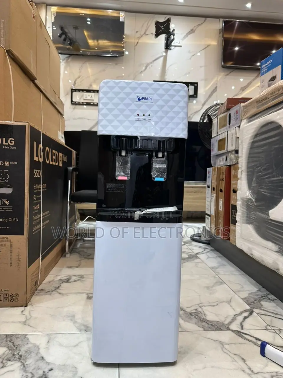 Portable Pearl PWD 4024 Electric Dispenser With Mini Fridge