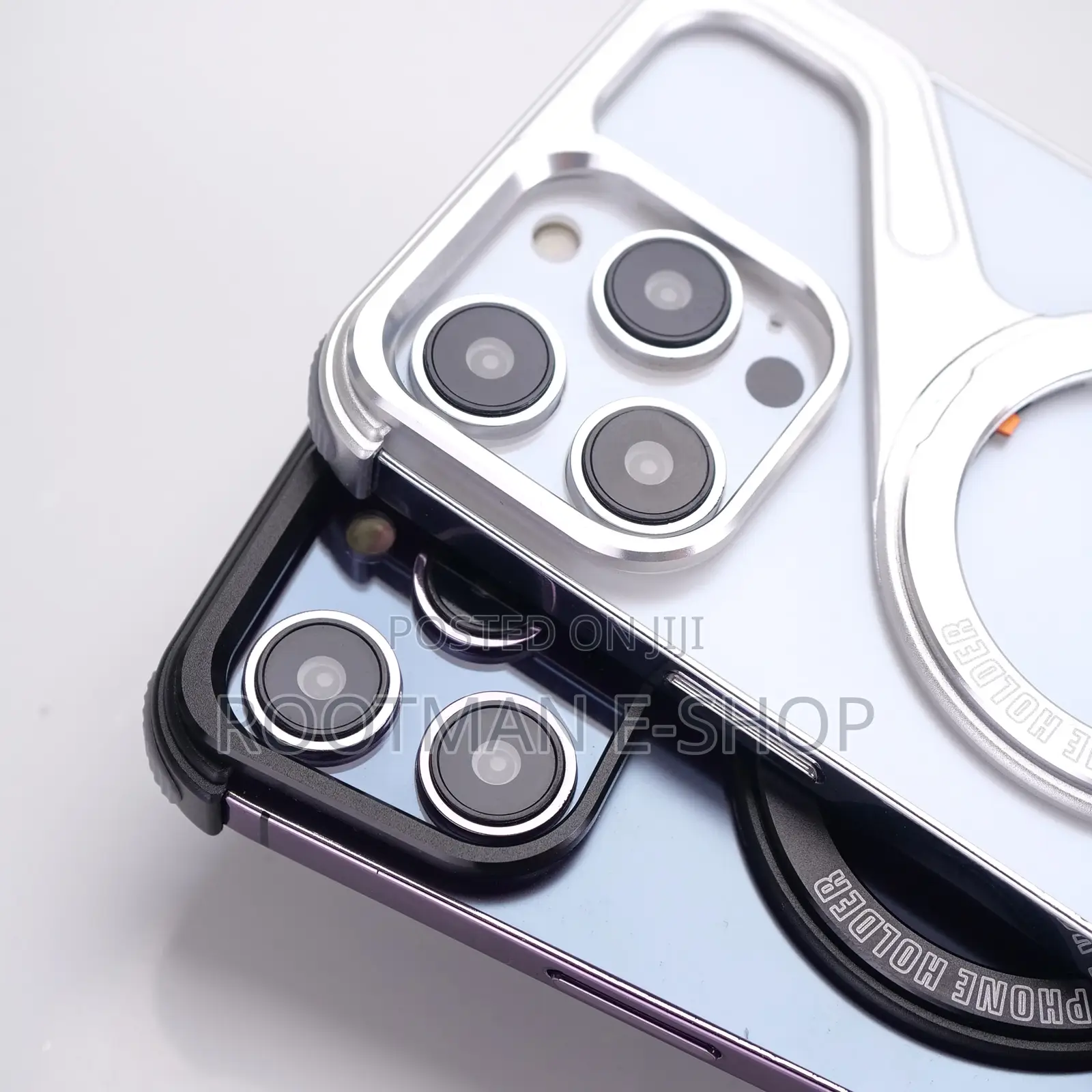 Metal Frameless Phone Case Magnetic Charging 360 Holder for iPhones
