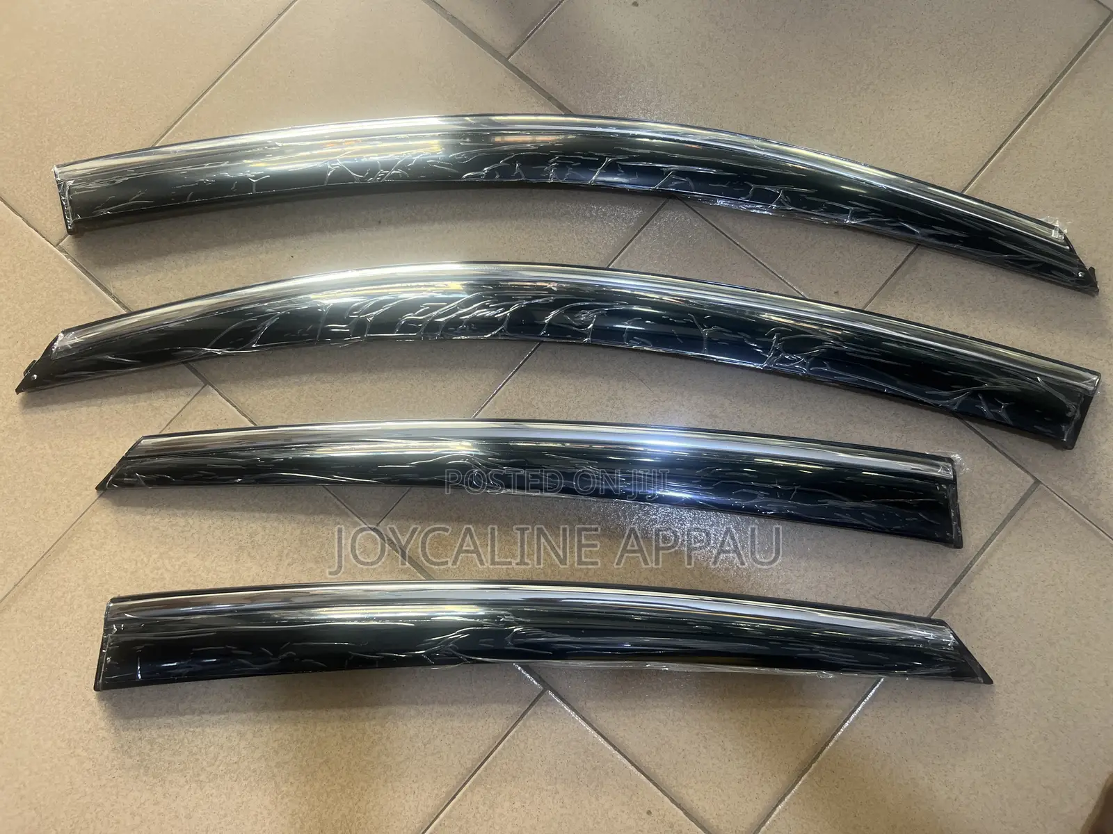 Original Honda Civic 2016 to 2020 Window Door Visor/Rain Guard Chrome