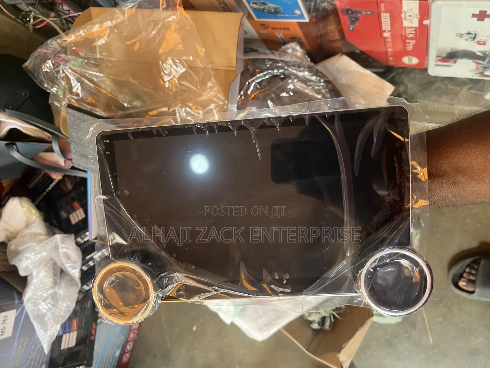 Double Knob 10 Inches Android Screen