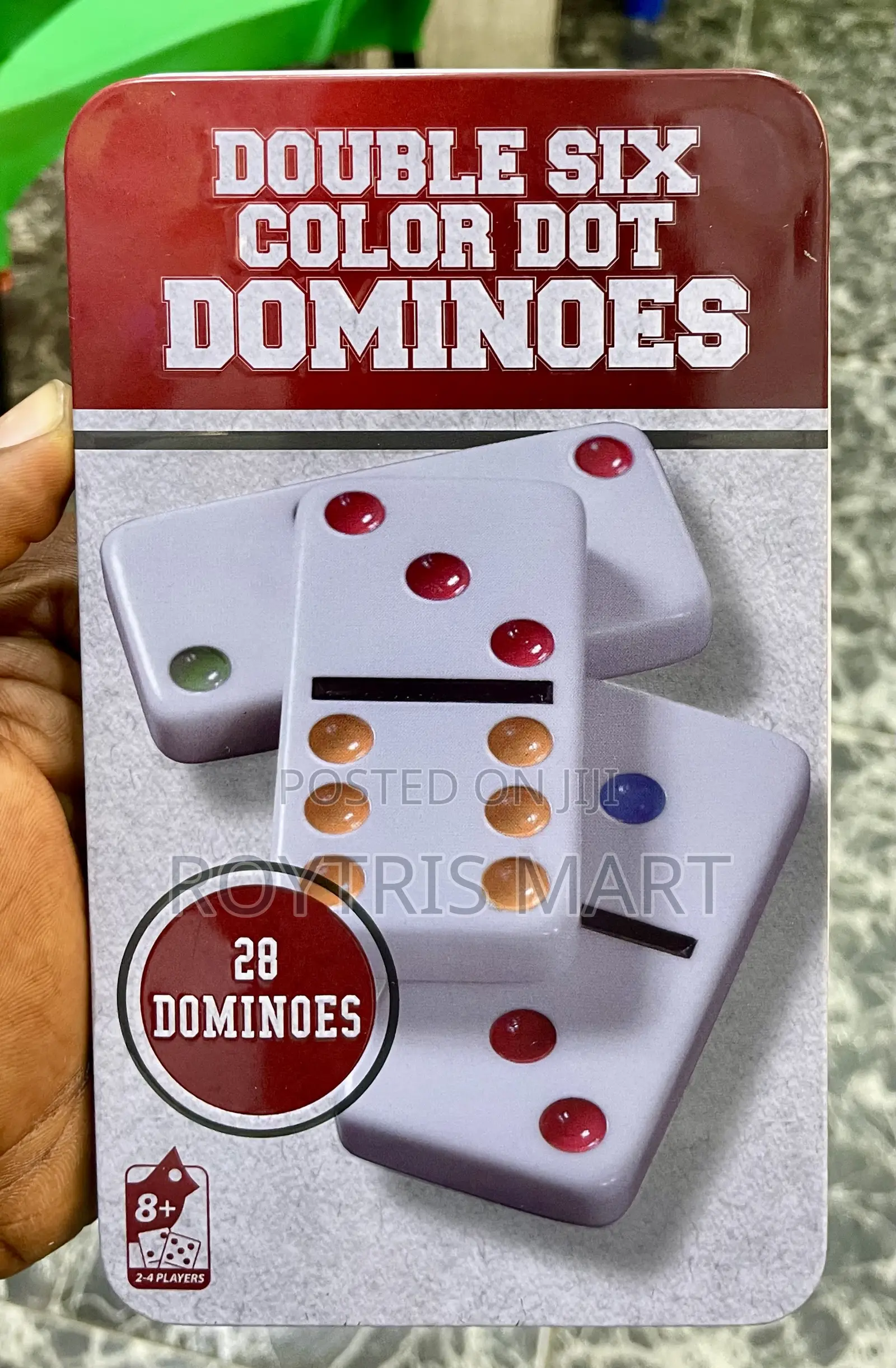 Double Six Color Dots Dominoes Game